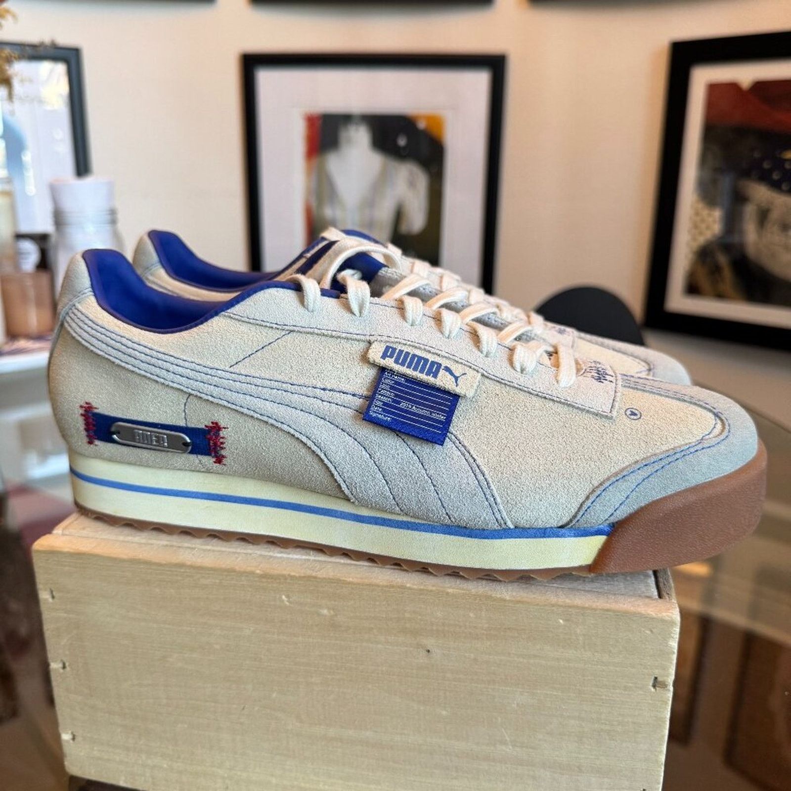 Puma Puma Roma Ader Error, White Gray, Mens 10.5, Never Worn Size US 10.5 / EU 43-44 - 1 Thumbnail