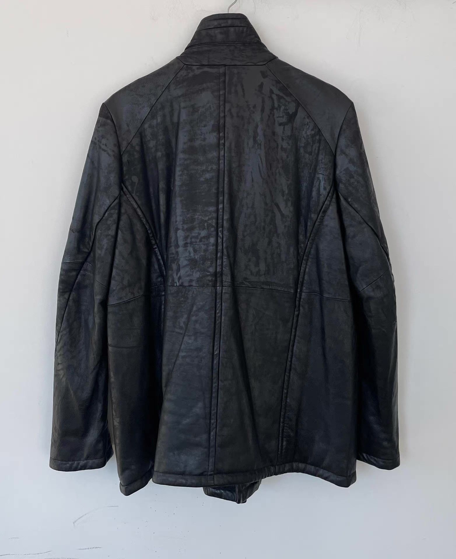 Julius Julius 16AW Padded Vintage Washed Leather Jacket Ｑ21 Size US M / EU 48-50 / 2 - 2 Thumbnail