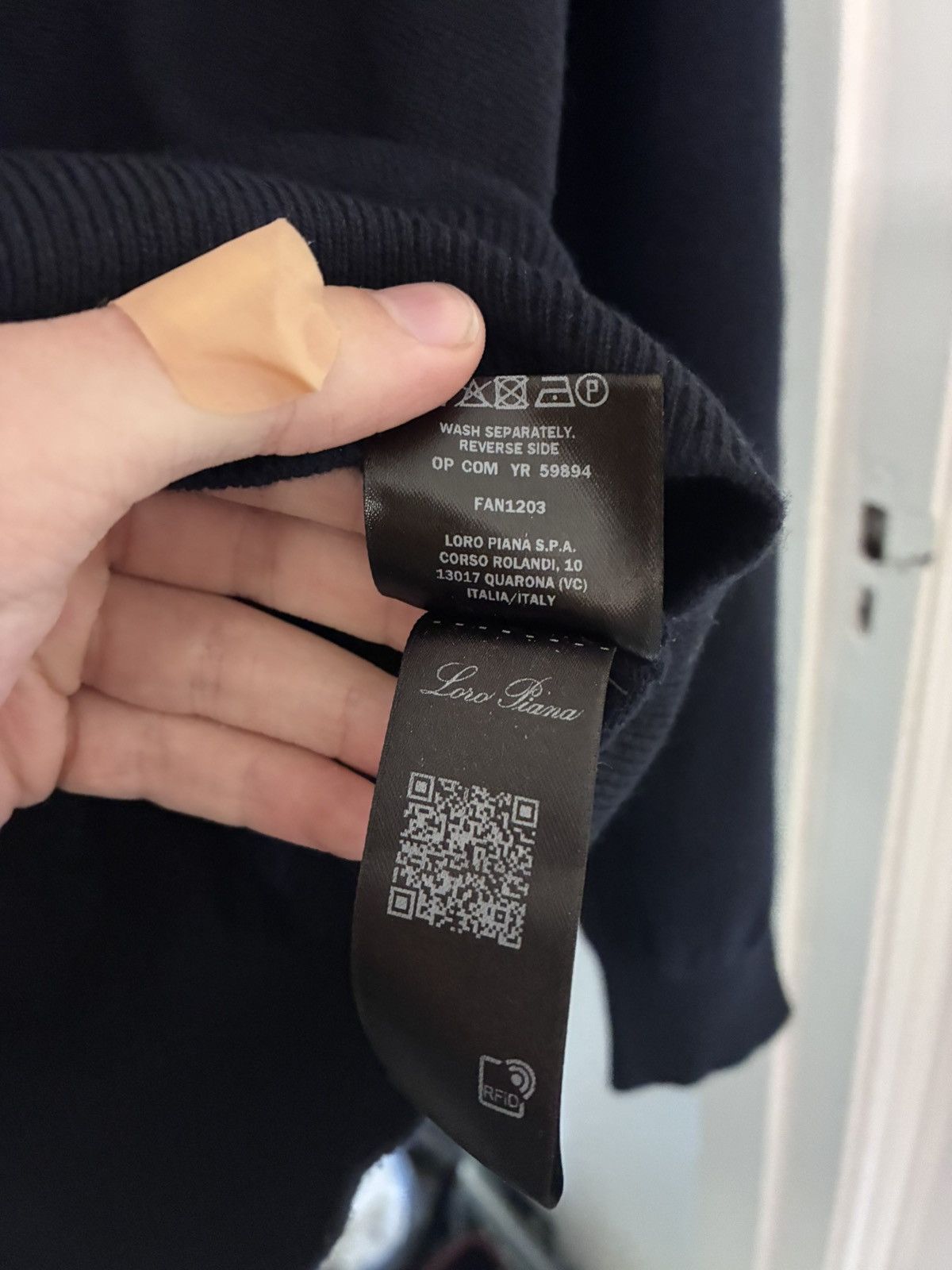 Loro Piana Loro piana navy baby cashmere quarter zip size medium/48 Size US M / EU 48-50 / 2 - 4 Thumbnail