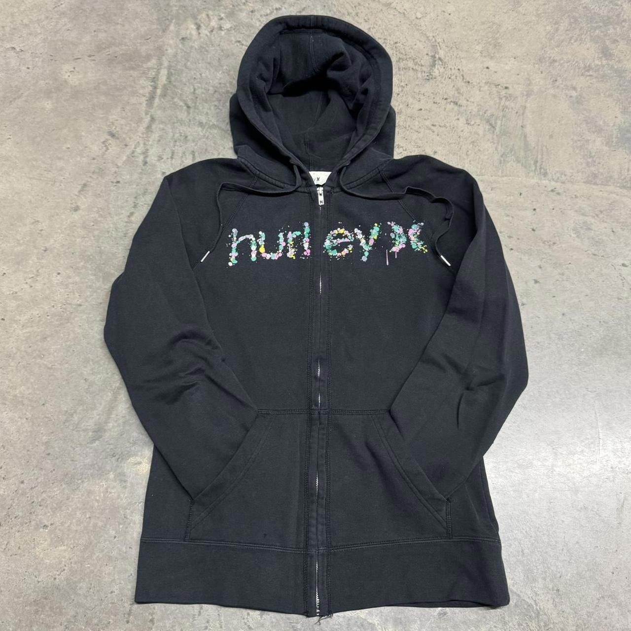 Hurley Streetwear Vintage VTG Y2K Hurley Rainbow Speckle Zip Up Hoodie Grailed