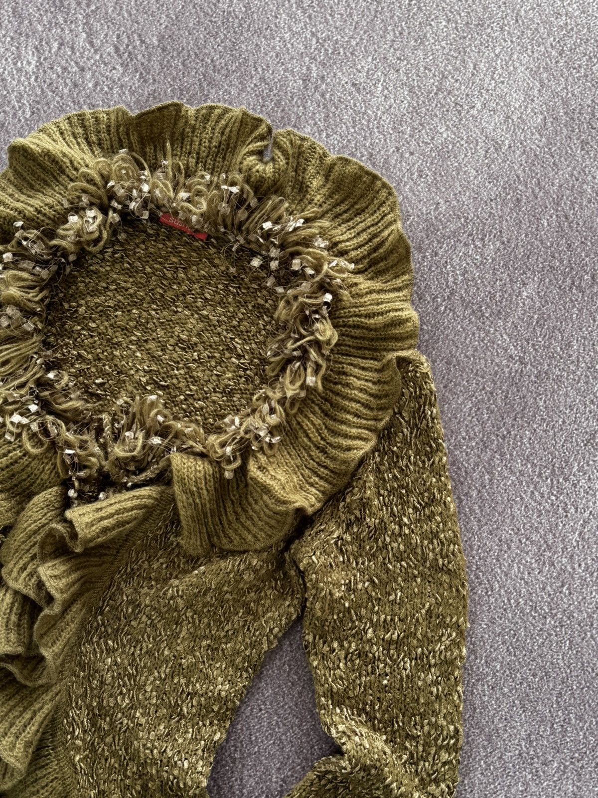 If Six Was Nine Amazing Vintage 2000’s Aesthetic Glam Y2K Faux Fur Sweater Size M / US 6-8 / IT 42-44 - 7 Thumbnail