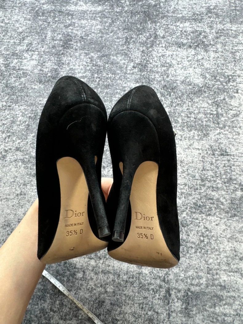 Dior Dior Black Velvet High Heels-2505 Size US 4.5 / IT 34.5 - 5 Thumbnail