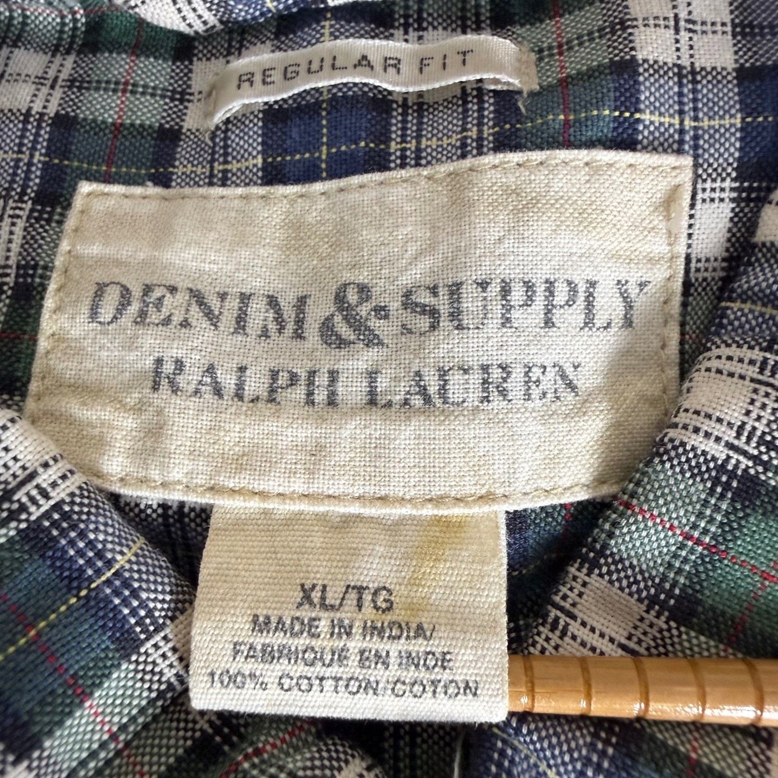 Ralph Lauren Denim Supply Ralph Lauren Shirt Mens XL Plaid Long Sleeve Size US XL / EU 56 / 4 - 2 Thumbnail