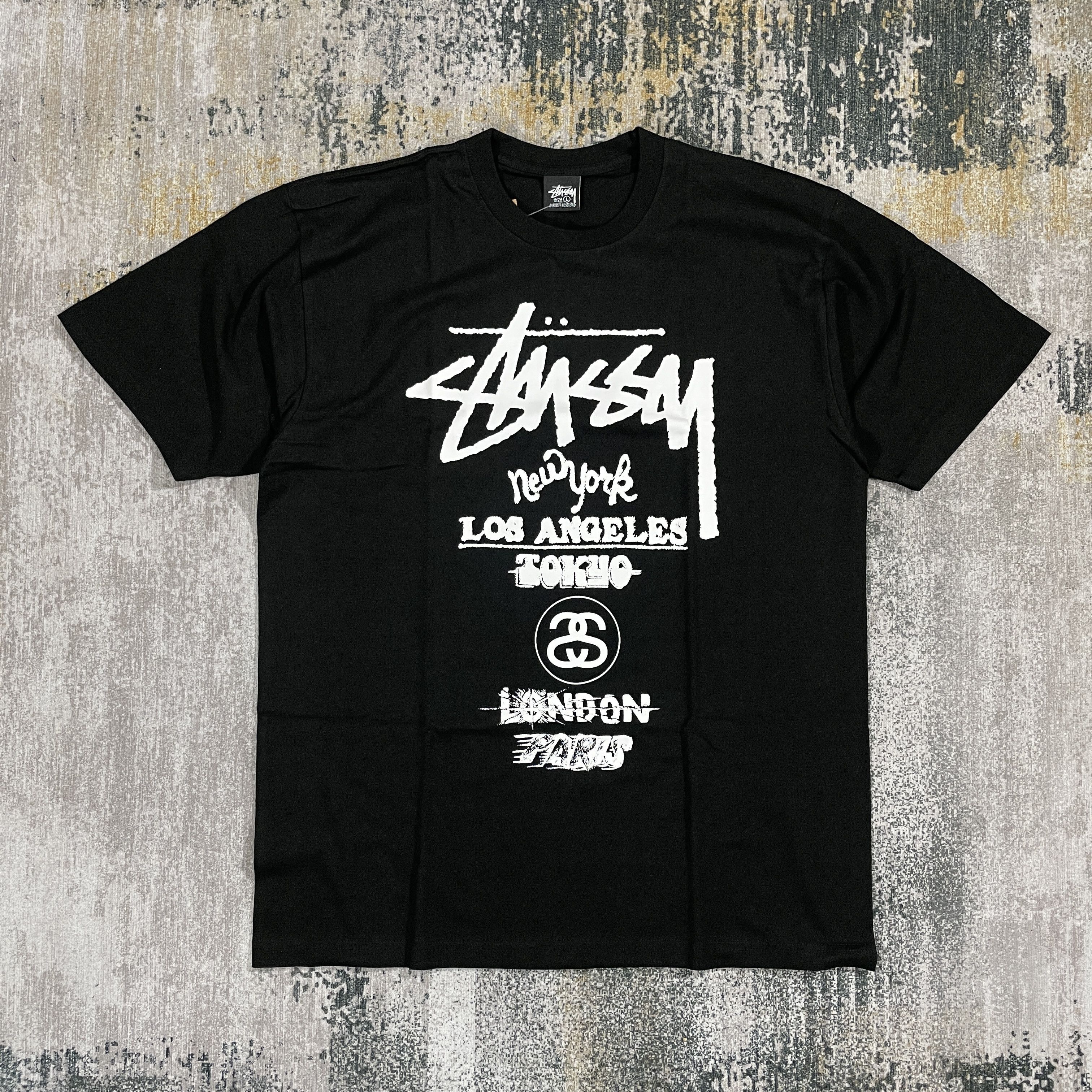 Stussy Stussy Tour Tee Black Medium Size US M / EU 48-50 / 2 - 2 Thumbnail
