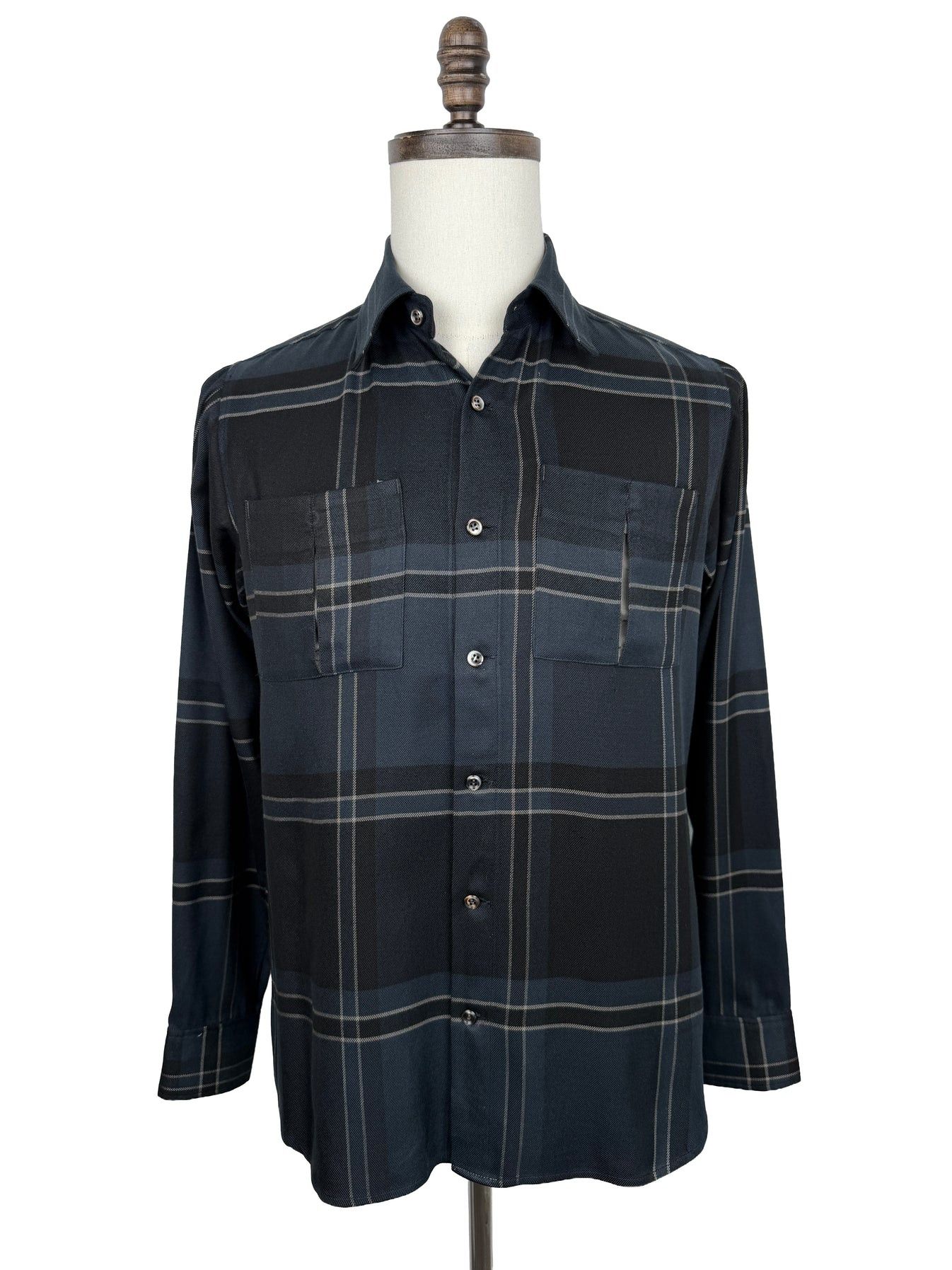 Other Ansnam Teleng Silk Check Work Shirt Size US M / EU 48-50 / 2 - 1 Thumbnail