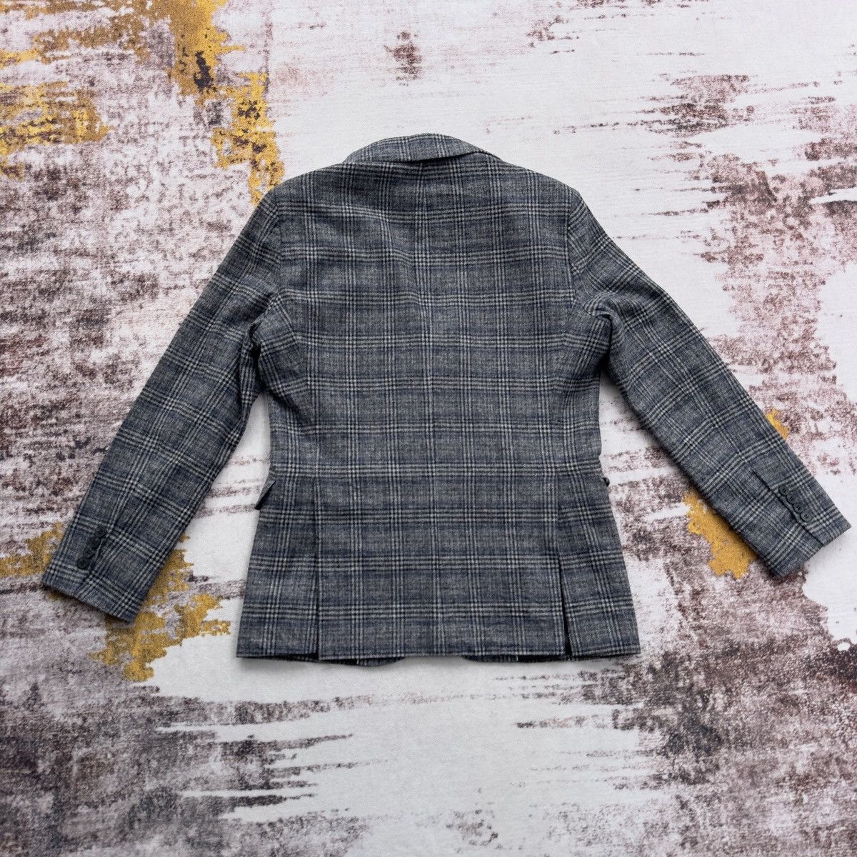Burberry VINTAGE BURBERRY LONDON CHECK WOOL BLAZER JACKET RARE Size 42R - 11 Thumbnail