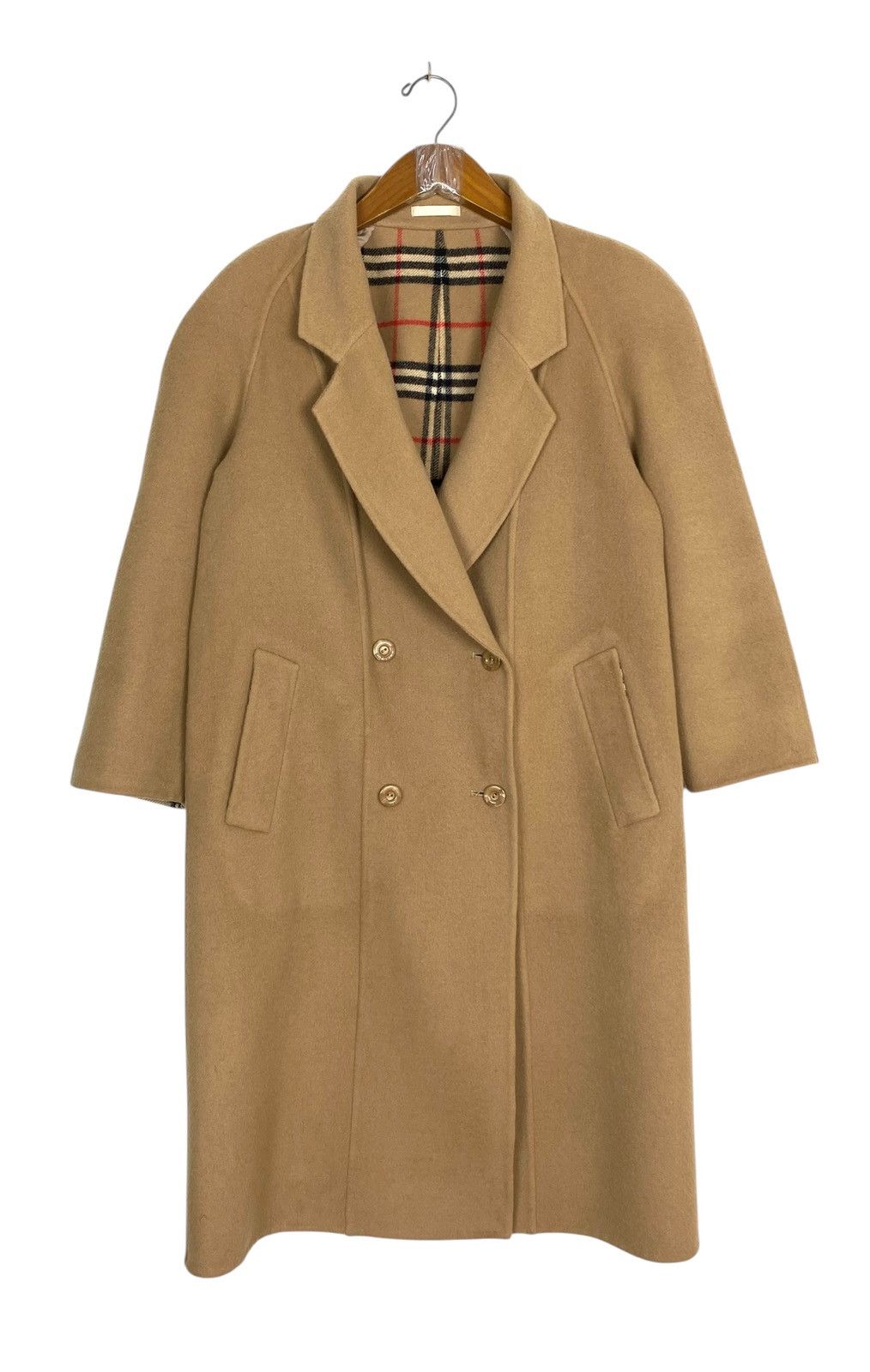 Rare‼️ Vintage Burberrys' Novacheck Wool Long Coat Made Japan