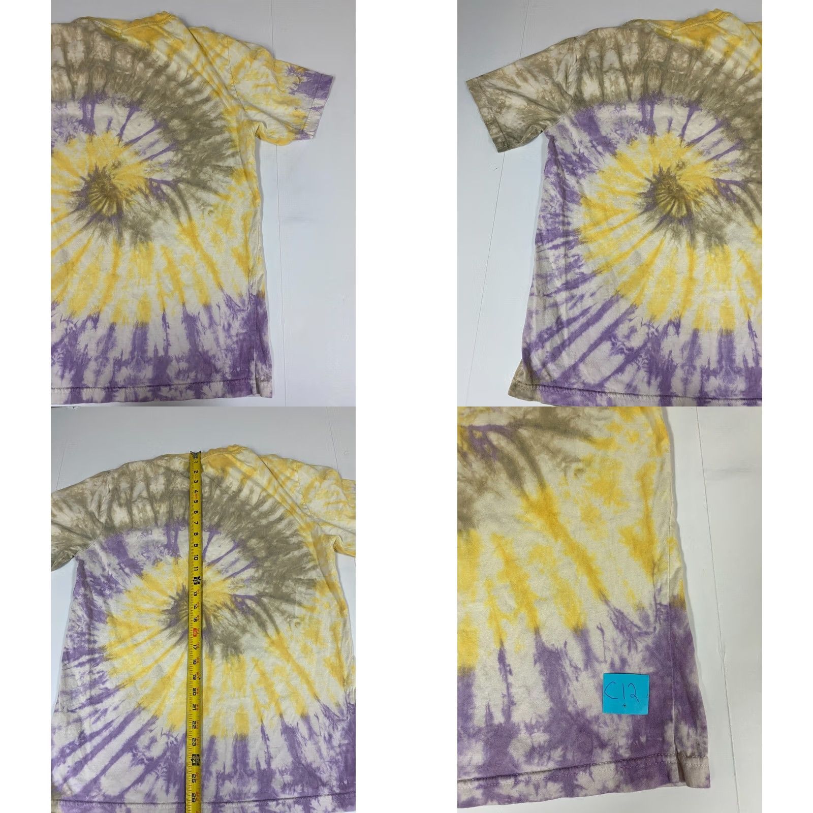 Urban Outfitters Urban Outfitters Mens T-Shirt M Tie Dye Chest Pocket Cotton Crew Neck Short Sleeve Multicolor 90s University Logo Pockets Breathable Regular Size US M / EU 48-50 / 2 - 8 Thumbnail