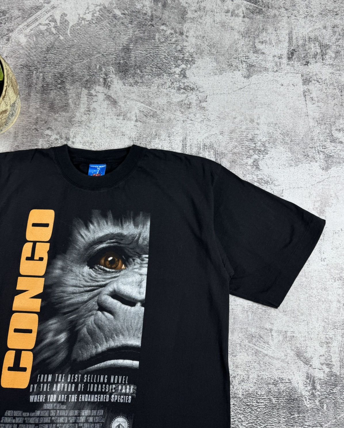 Vintage 90S Congo Film Monkey Authentic Merch 90S 1995 T Shirt Tee Size US XL / EU 56 / 4 - 5 Thumbnail