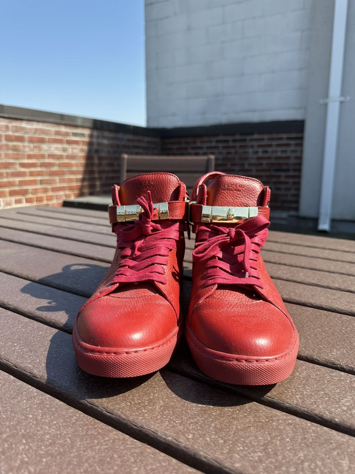 Buscemi Buscemi “Deep Red” 100MM Sneakers Size US 10 / EU 43 - 2 Thumbnail