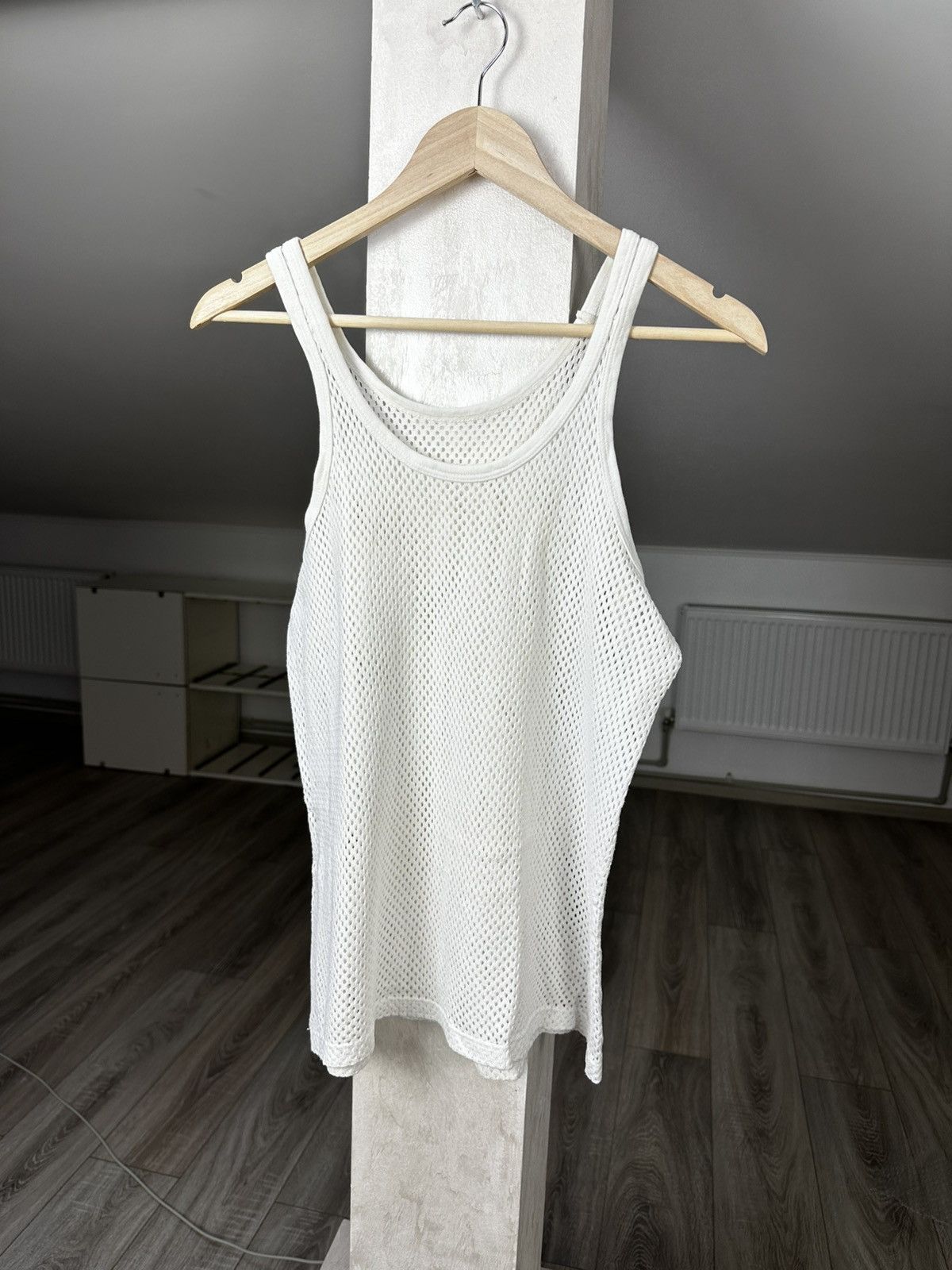 Other Vintage Tank Top Mesh Basic White 90s Size US M / EU 48-50 / 2 - 1 Thumbnail