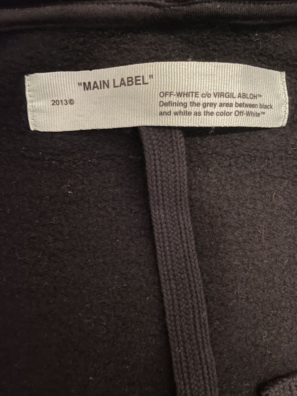 Off-White Black Diagonal Gradient Zip Hoodie Size US M / EU 48-50 / 2 - 7 Thumbnail