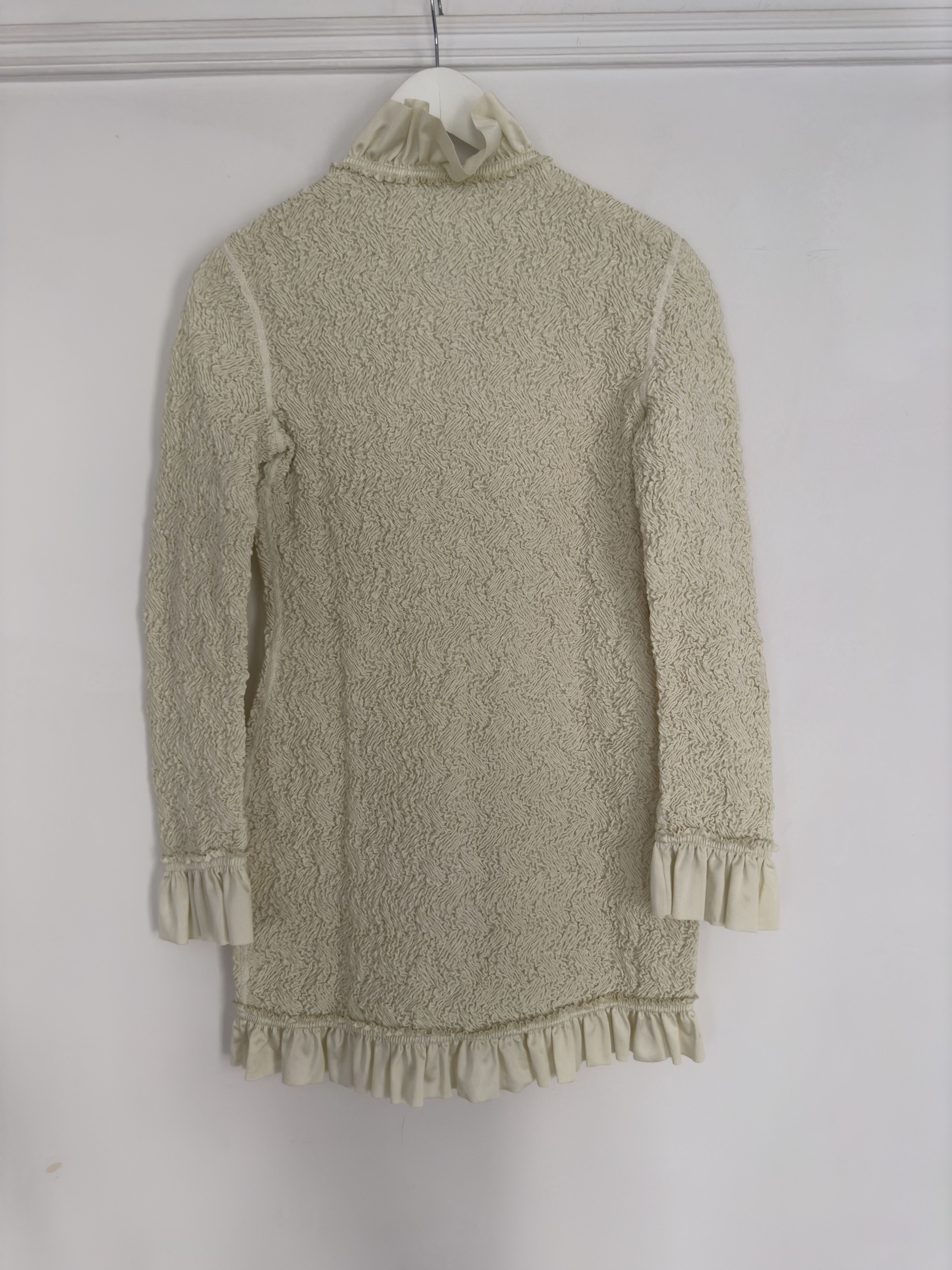 Alexander Wang Ruffled Smocked Jersey Dress - Alexander Wang Size S / US 4 / IT 40 - 3 Thumbnail