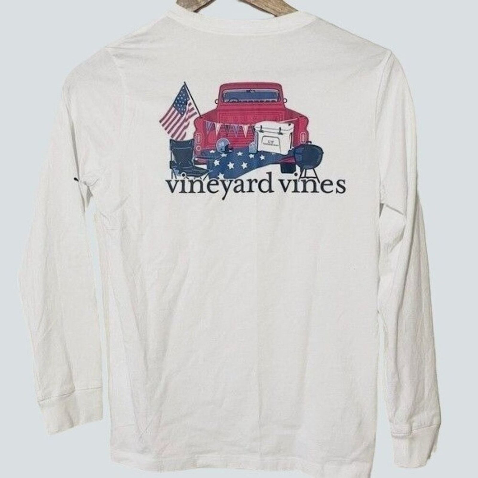 Vineyard Vines Vineyard Vines Kids Medium Americana Gameday T-Shirt White Size M / US 6-8 / IT 42-44 - 2 Thumbnail