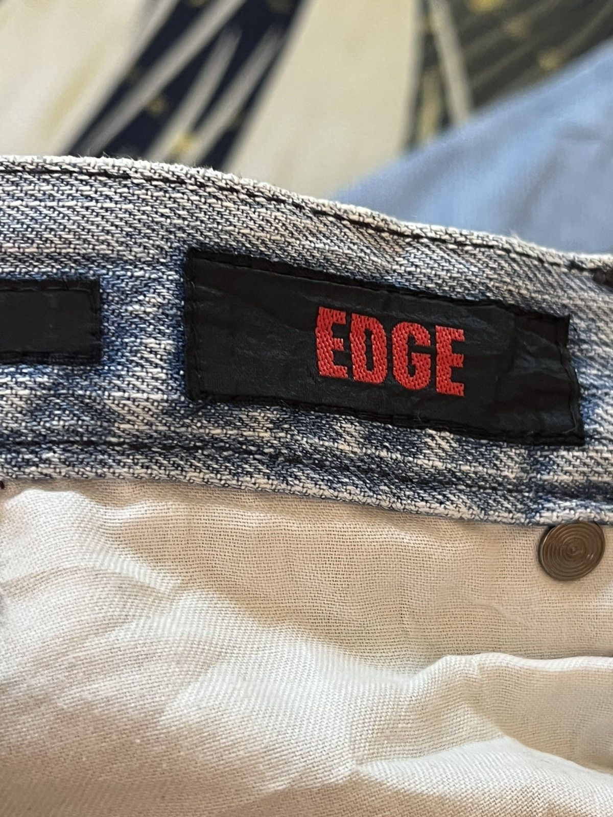 POST ARCHIVE FACTION (PAF) Vintage Rupert Edge Low Rise Flare Sashiko Denim Size US 34 / EU 50 - 10 Thumbnail