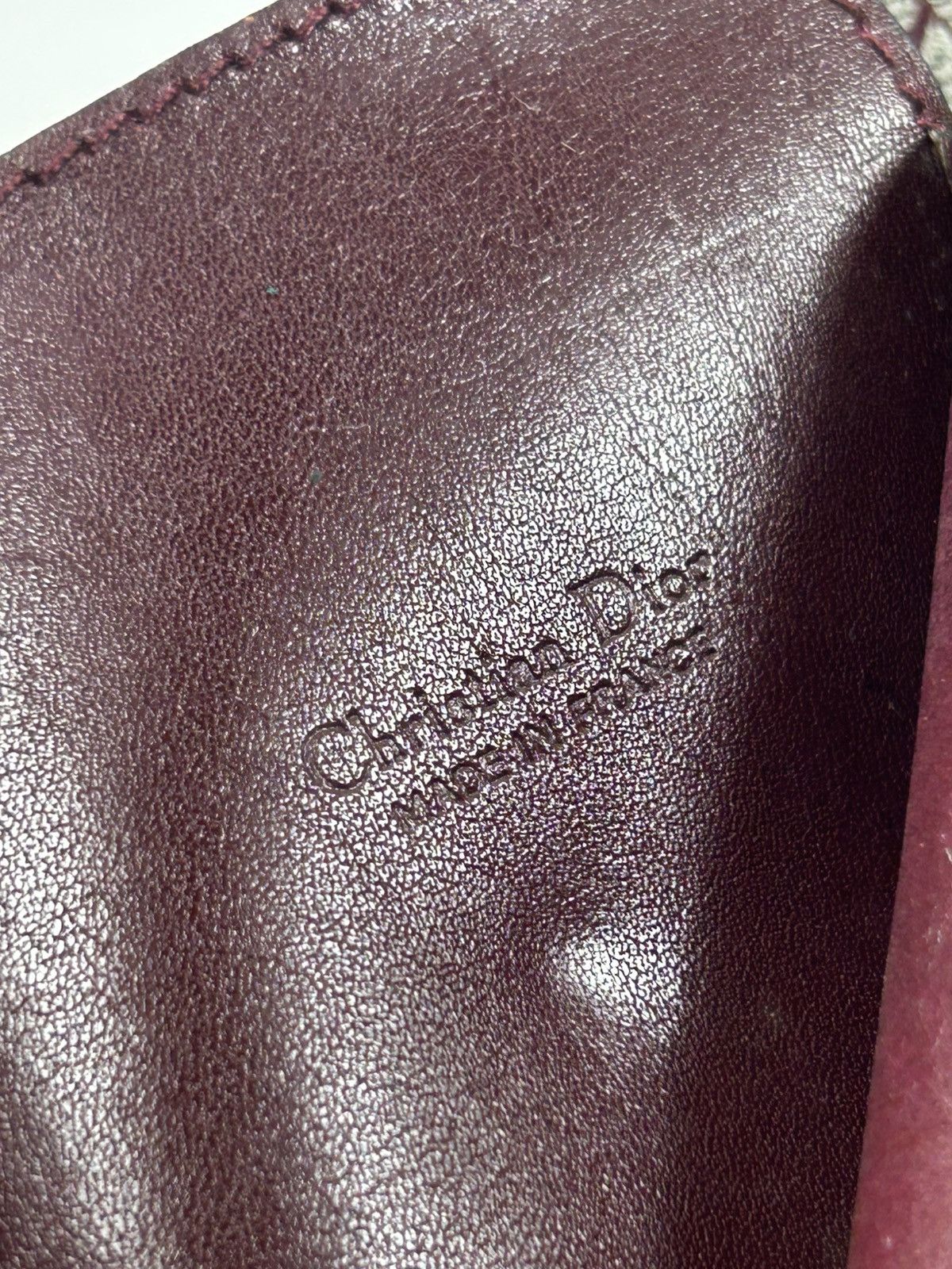 Dior Dior Red Trotter Monogram Trifold Wallet Size ONE SIZE - 4 Thumbnail