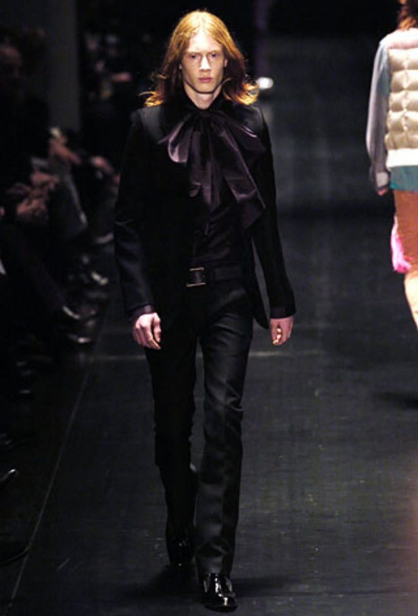 Dior Dior Homme Hedi Slimane 05AW/FW Flared Bootcut Tuxedo Pants Size US 28 / EU 44 - 3 Thumbnail