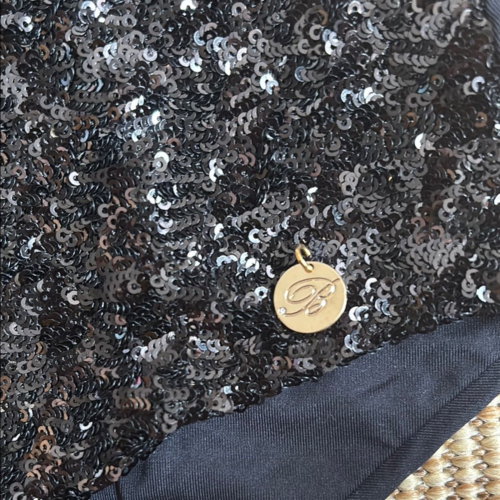 Blumarine NWT Blumarine Black Sequin One Piece Swimsuit Size 18 Size ONE SIZE - 2 Thumbnail