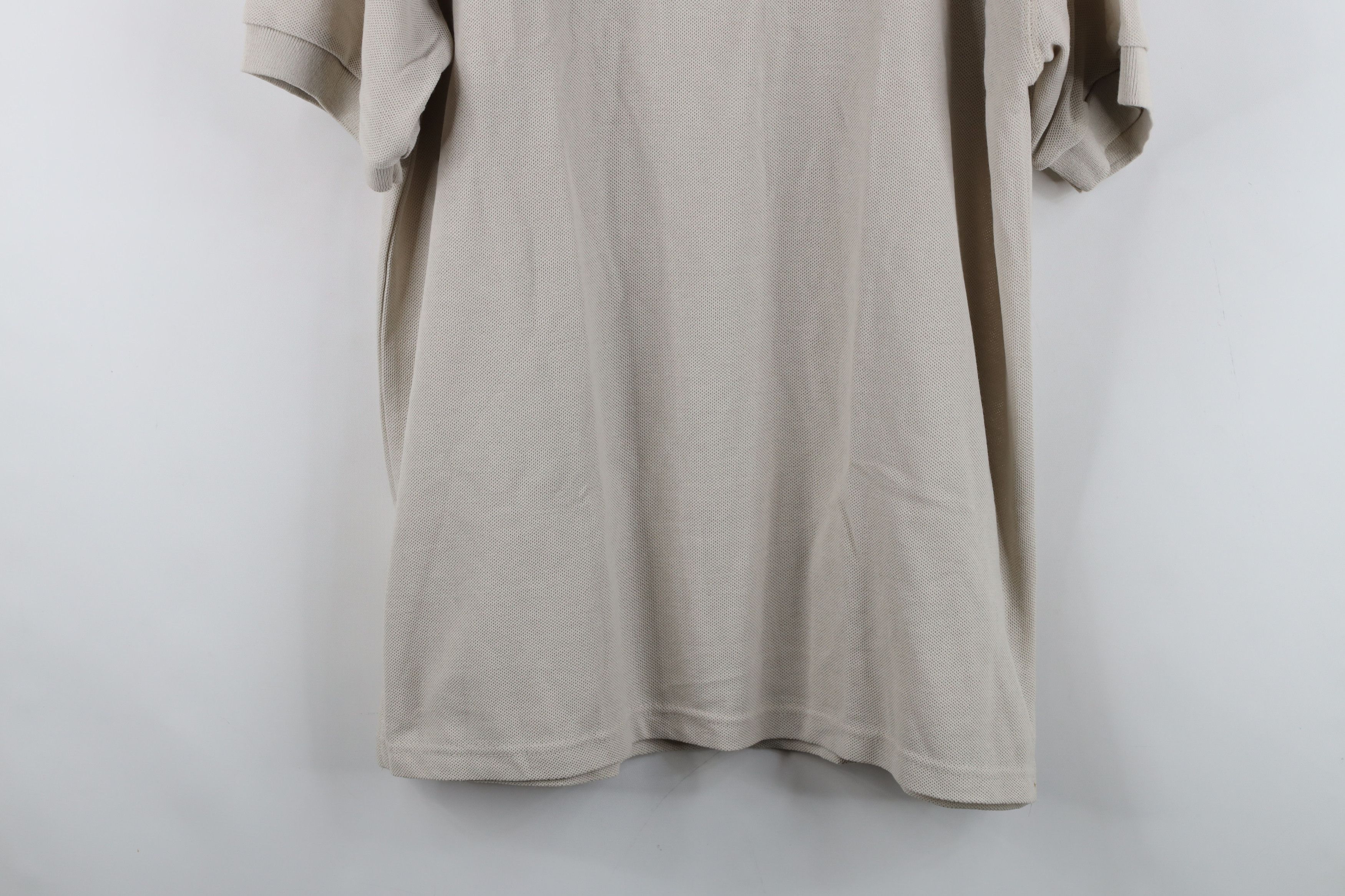 Vintage Deadstock Vintage 90s Streetwear Blank Golf Polo Shirt Beige Size L / US 10 / IT 46 - 3 Thumbnail