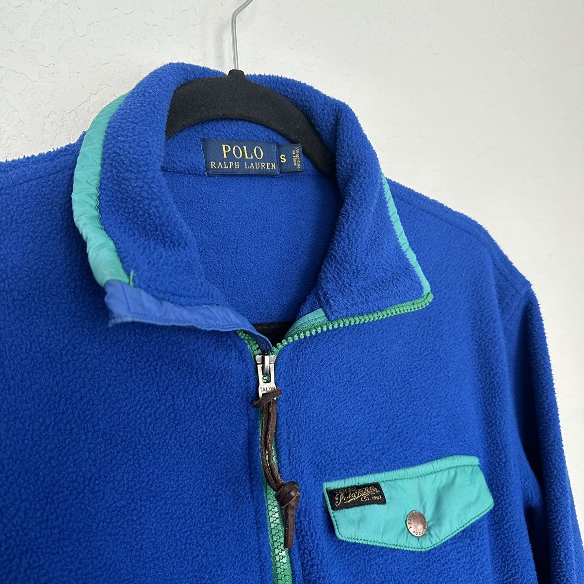 Polo Ralph Lauren Polo Ralph Lauren Blue Fleece Pullover HalfZip Sweater Small Size US S / EU 44-46 / 1 - 3 Thumbnail