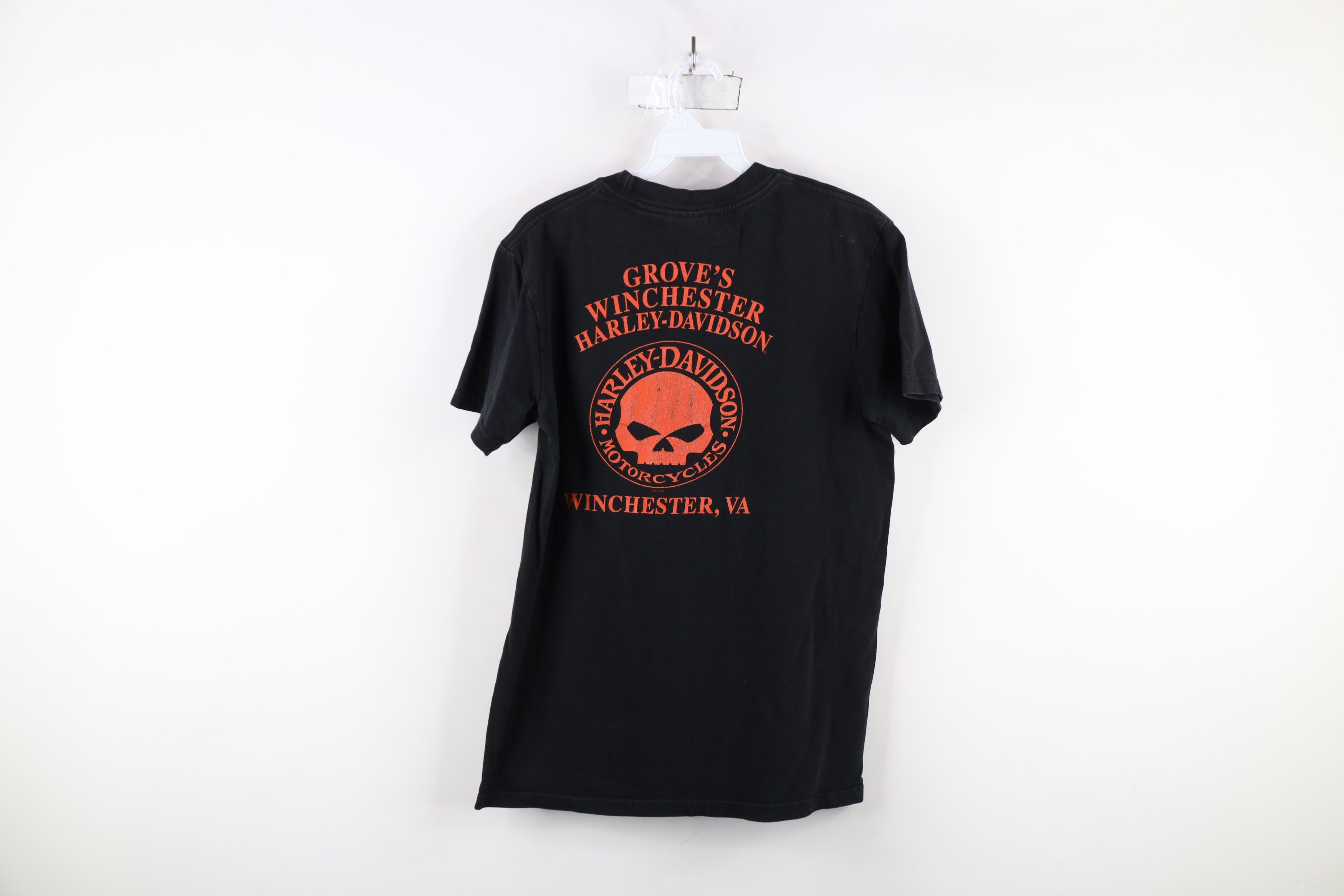 Harley Davidson × Vintage Vintage Y2K Harley Davidson Spell Out Skull Skeleton T-Shirt Size US M / EU 48-50 / 2 - 11 Thumbnail