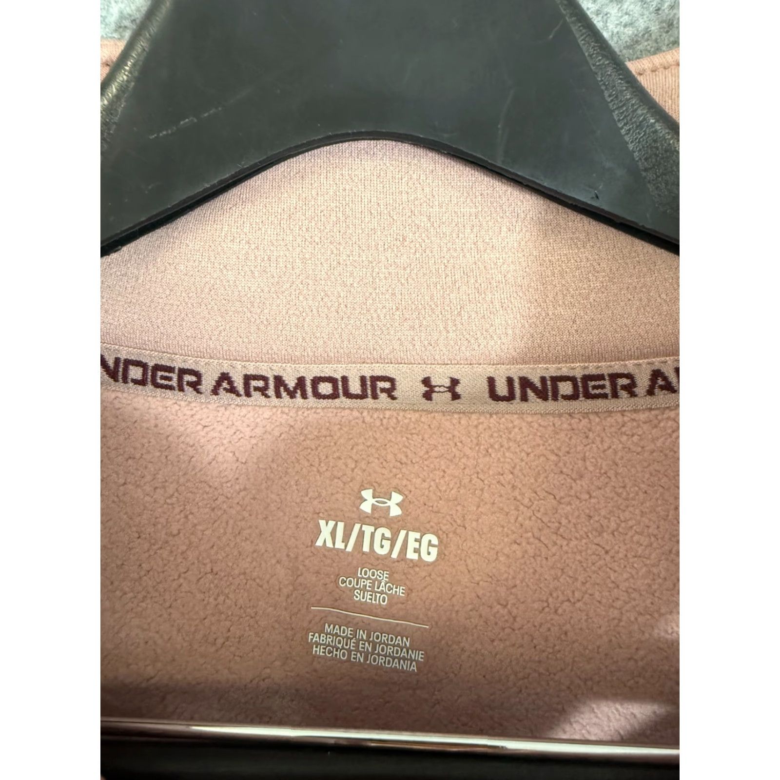 Under Armour Under Armour Fleece Sweater Womens XL Pink Half-Zip Loose Fit Mock Neck Pullover Long Sleeve NWOT Size XL / US 12-14 / IT 48-50 - 6 Thumbnail