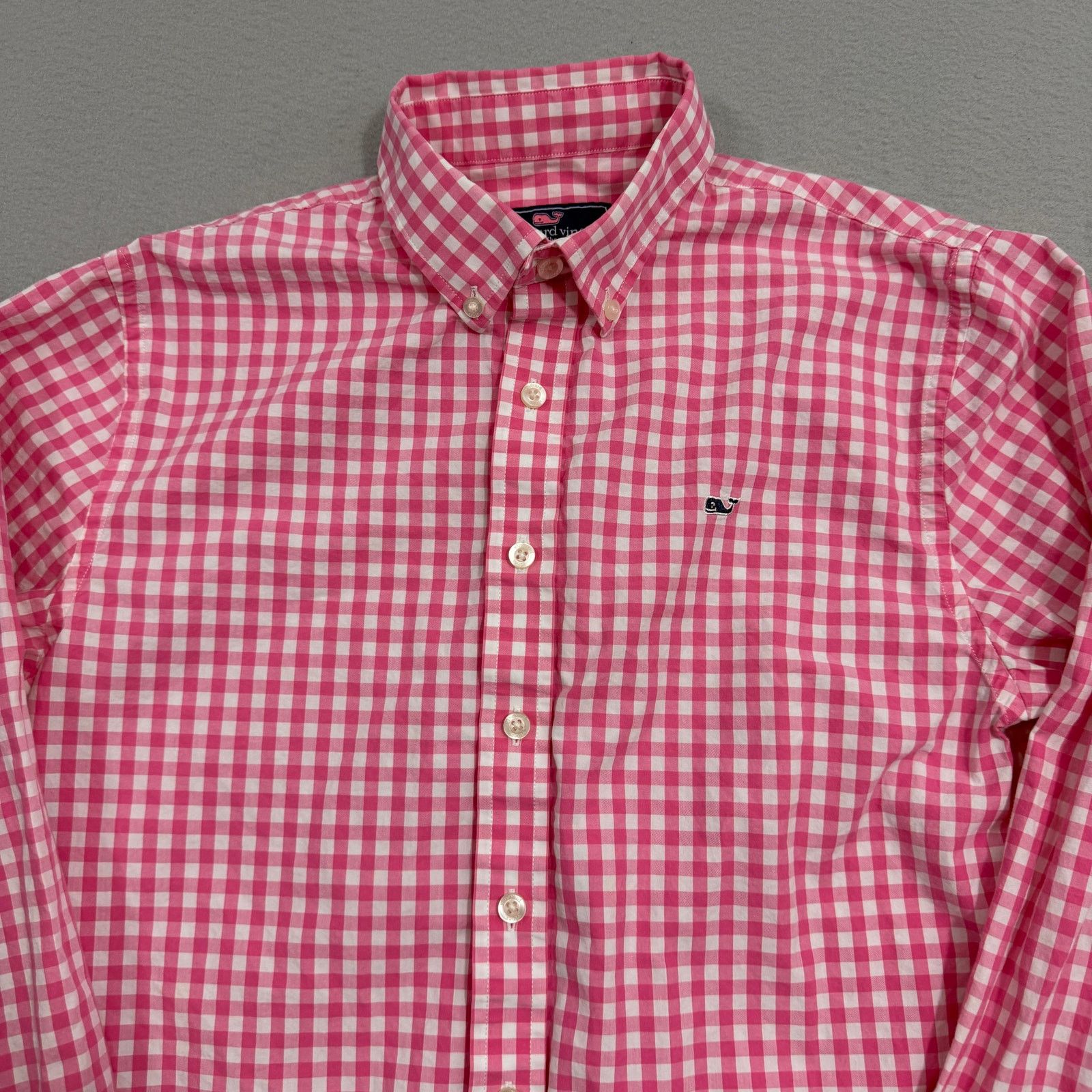 Vineyard Vines Vineyard Vines Whale Shirt Small Pink White Plaid Button Size US S / EU 44-46 / 1 - 3 Thumbnail