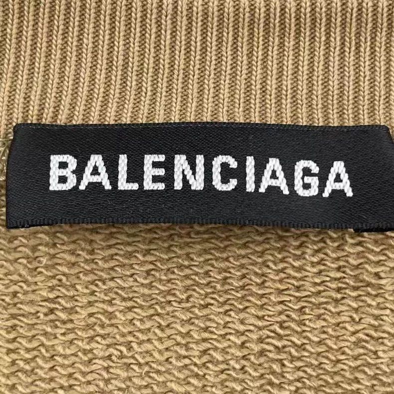 Balenciaga Balenciaga Khaki Front Embroidered Letter Hoodie Size US XL / EU 56 / 4 - 3 Thumbnail