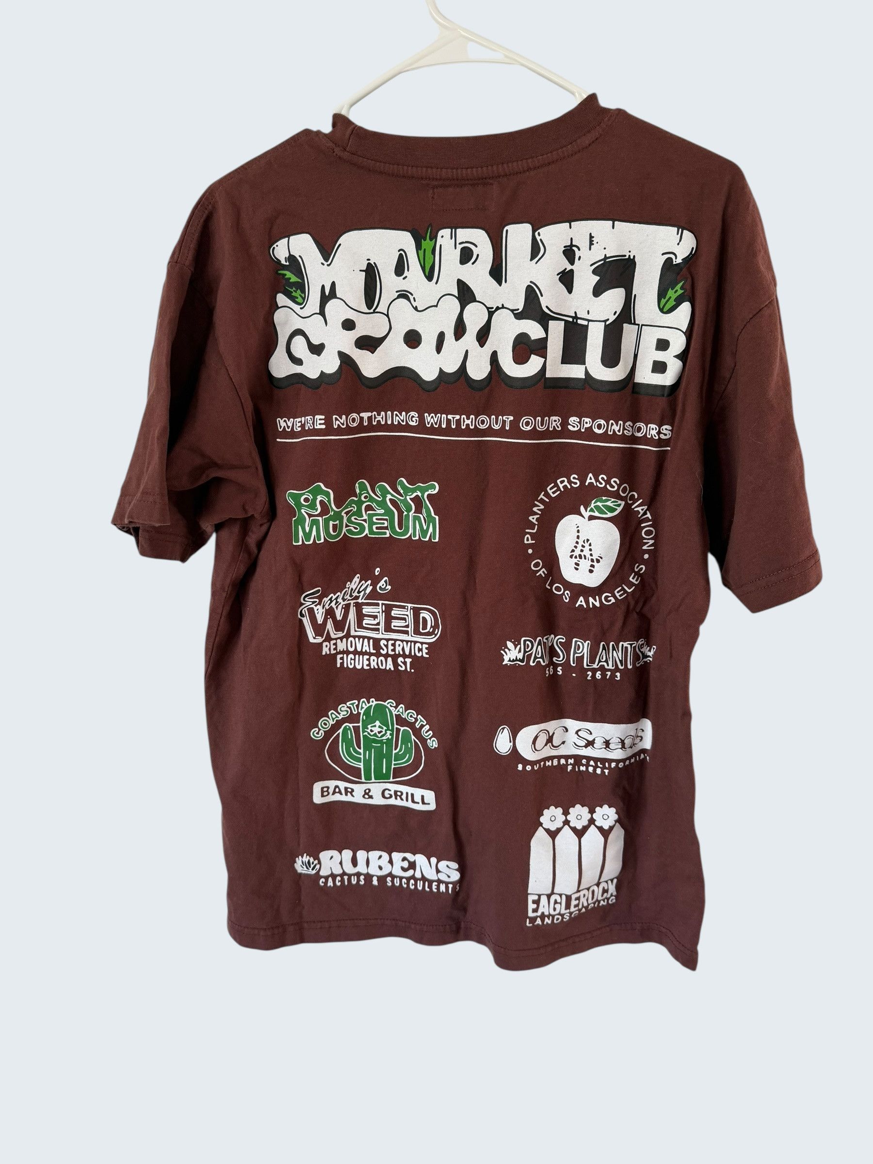 Market Market Brown Growclub T Shirt Sz M Size US M / EU 48-50 / 2 - 2 Thumbnail