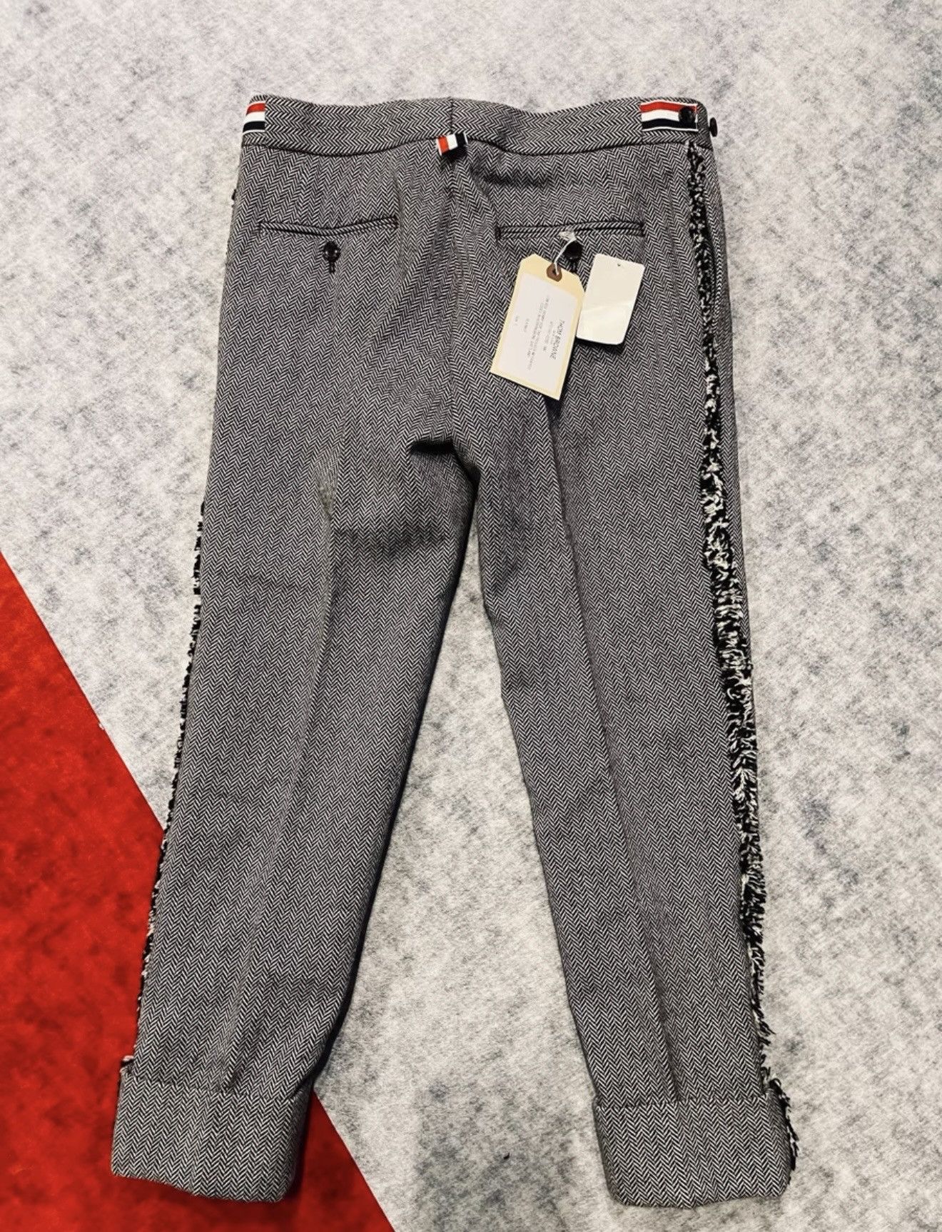 Thom Browne Thom Browne Frayed Edge Wool Trousers Size US 31 - 4 Thumbnail