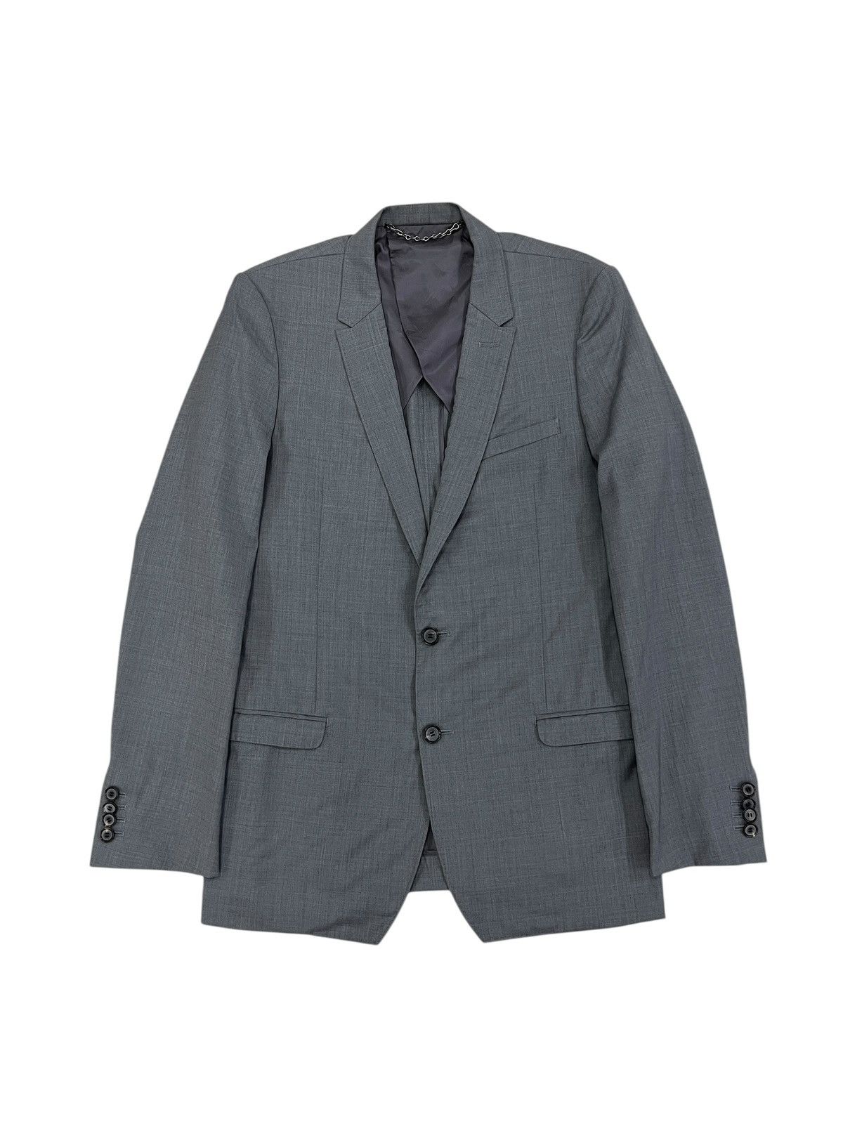 Maison MIHARA YASUHIRO Miharayasuhiro AW11 Gray Wool Blazer Jacket Size 48R - 2 Thumbnail