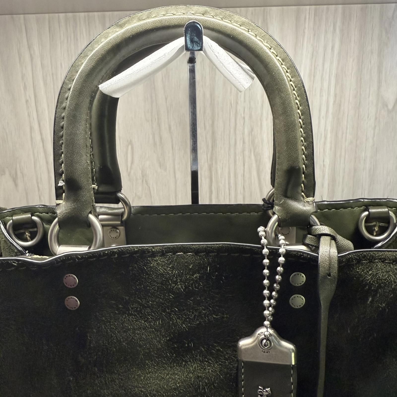 Coach NWT Coach 1941 Suede Fringe Rogue 31 Bag - Fern Size ONE SIZE - 11 Thumbnail