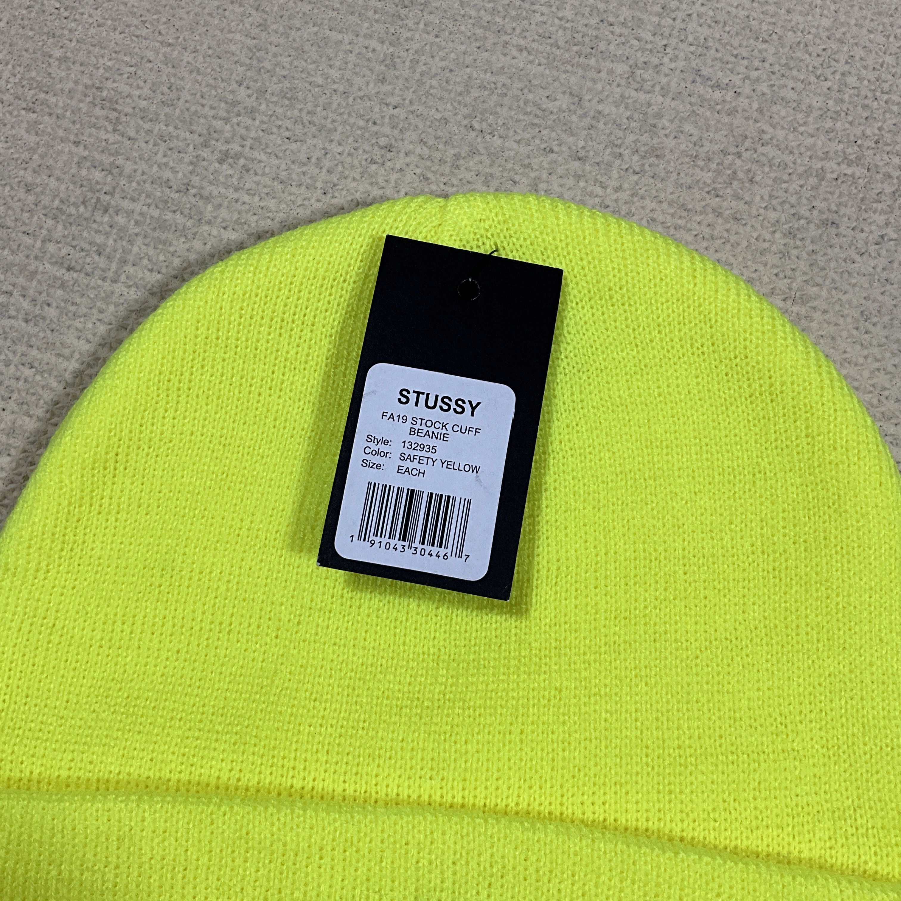 Stussy STUSSY STOCK CUFF BEANIE HAT / SAFETY YELLOW Size ONE SIZE - 3 Thumbnail