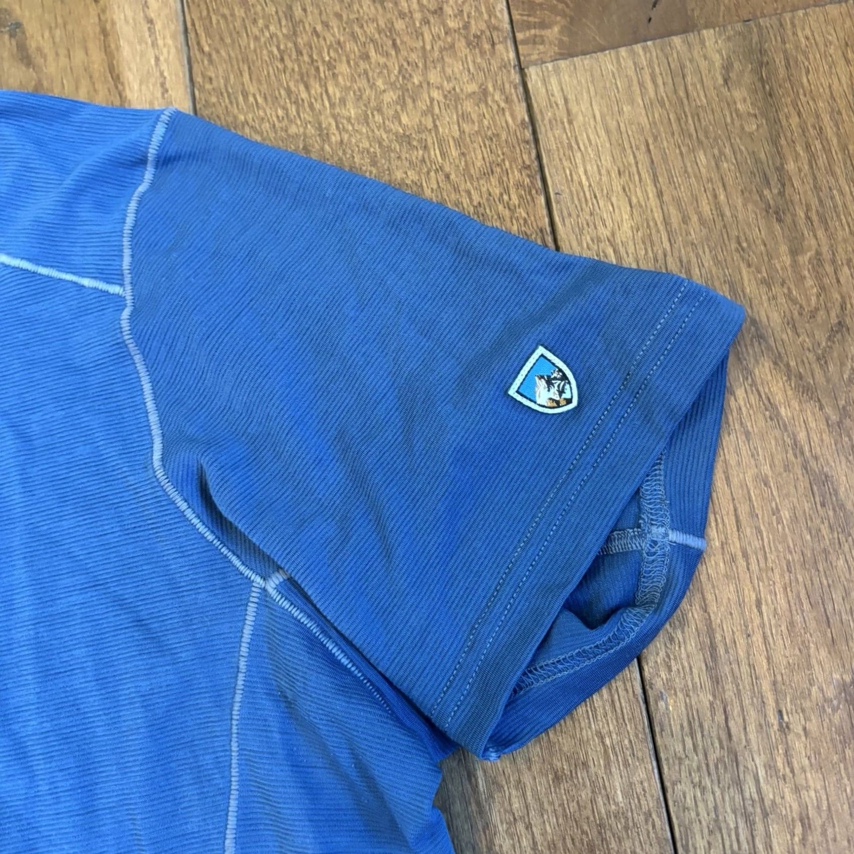 Vintage Kuhl Valiant T Shirt Performance Wool Blend Blue Baselayer S Mens Size US S / EU 44-46 / 1 - 3 Thumbnail