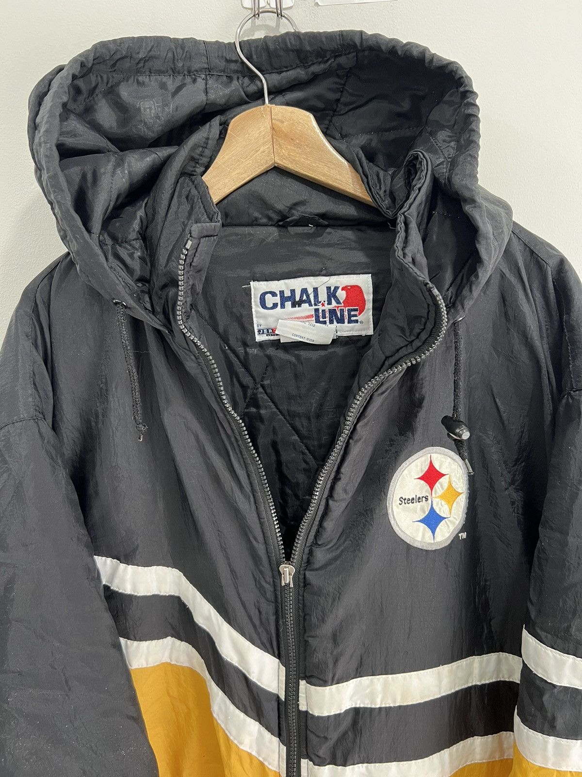 Starter Vintage Pittsburgh Steelers Jacket chalk line Size US XL / EU 56 / 4 - 4 Thumbnail