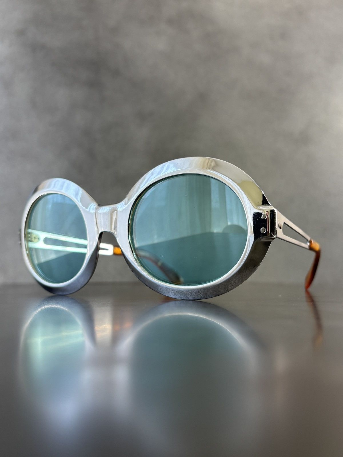 Vintage True Vintage Sunglasses Space Age Chrome Metal Oversized 60s Size ONE SIZE - 1 Thumbnail