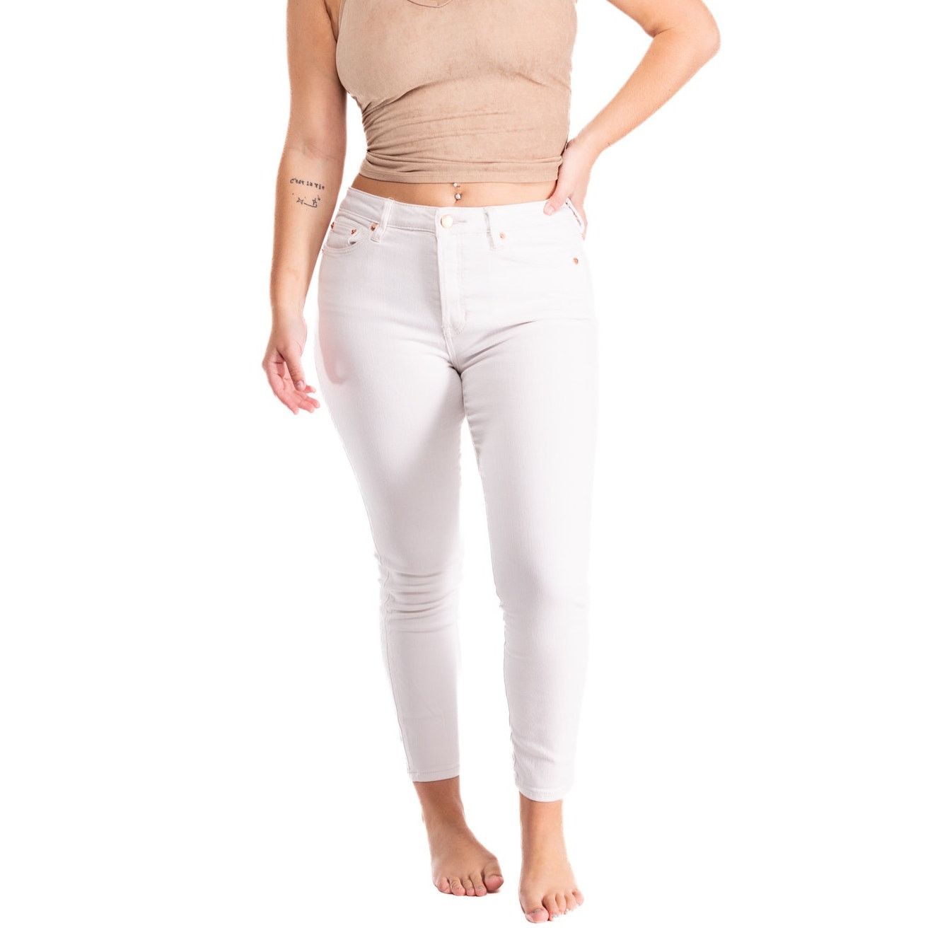 Other Philippe Adec Paris White Jeans Pants Trousers Size 28" / US 6 / IT 42 - 1 Thumbnail