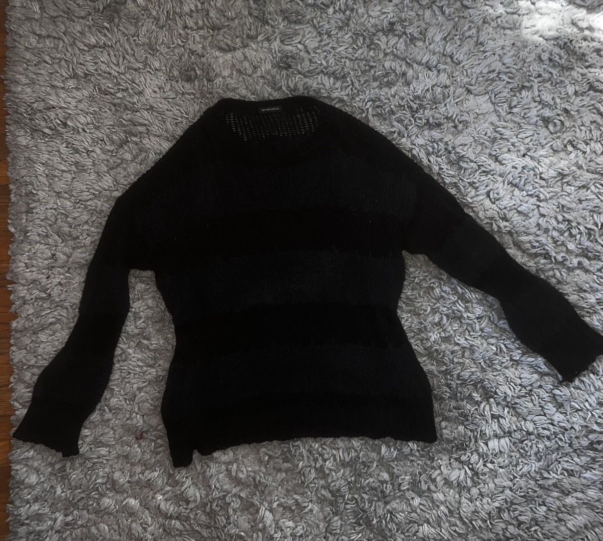 Ann Demeulemeester × Japanese Brand Ann Demeulemeester Black and Blue Knit Size US M / EU 48-50 / 2 - 2 Thumbnail