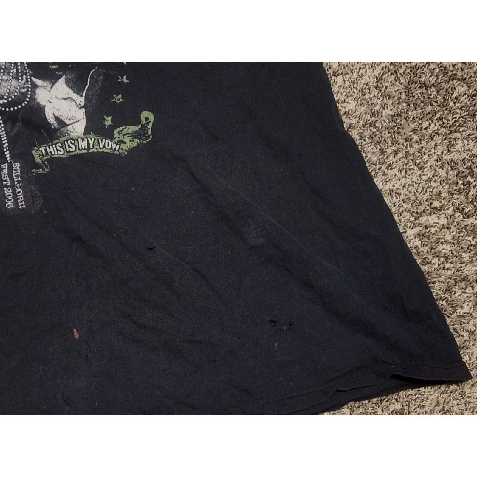 Fruit Of The Loom VINTAGE Hatebreed THIS IS MY HATRED STILLBORN FEST 2006 THIS IS MY VOW Rare Shirt Size US XXL / EU 58 / 5 - 2 Thumbnail
