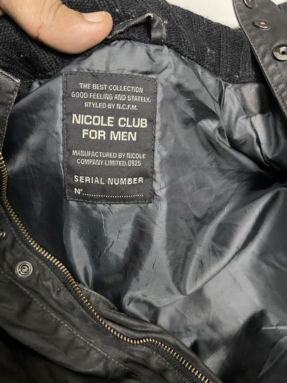 Japanese Brand × Nicole Club × Vintage 2000s NICOLE CLUB FOR MEN COATING BIKER JACKET Size US M / EU 48-50 / 2 - 17 Thumbnail