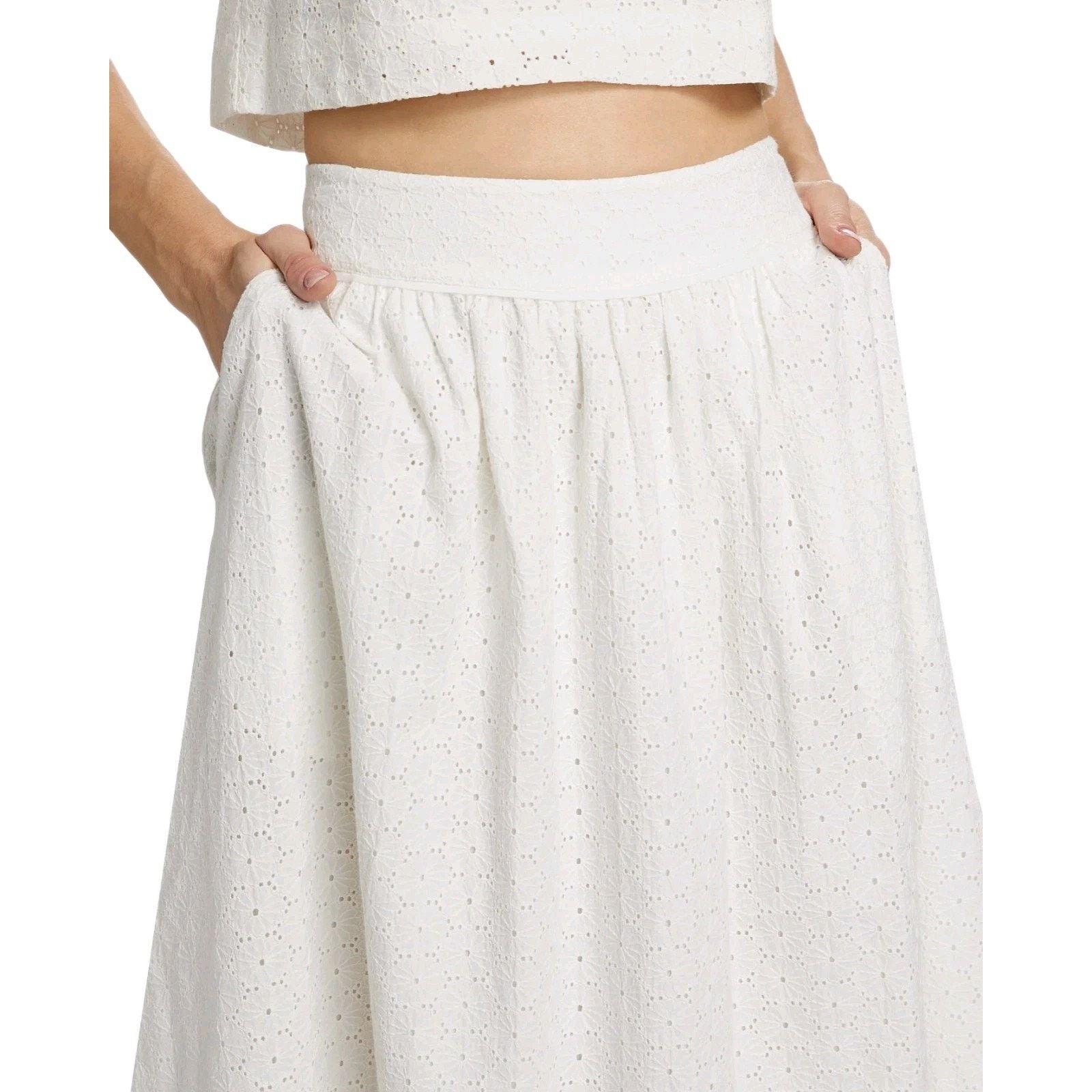 Paige Paige Women's Ojai Cotton Denim Midi Skirt Size 2 Waist 26 Size 26" / US 2 / IT 38 - 1 Thumbnail
