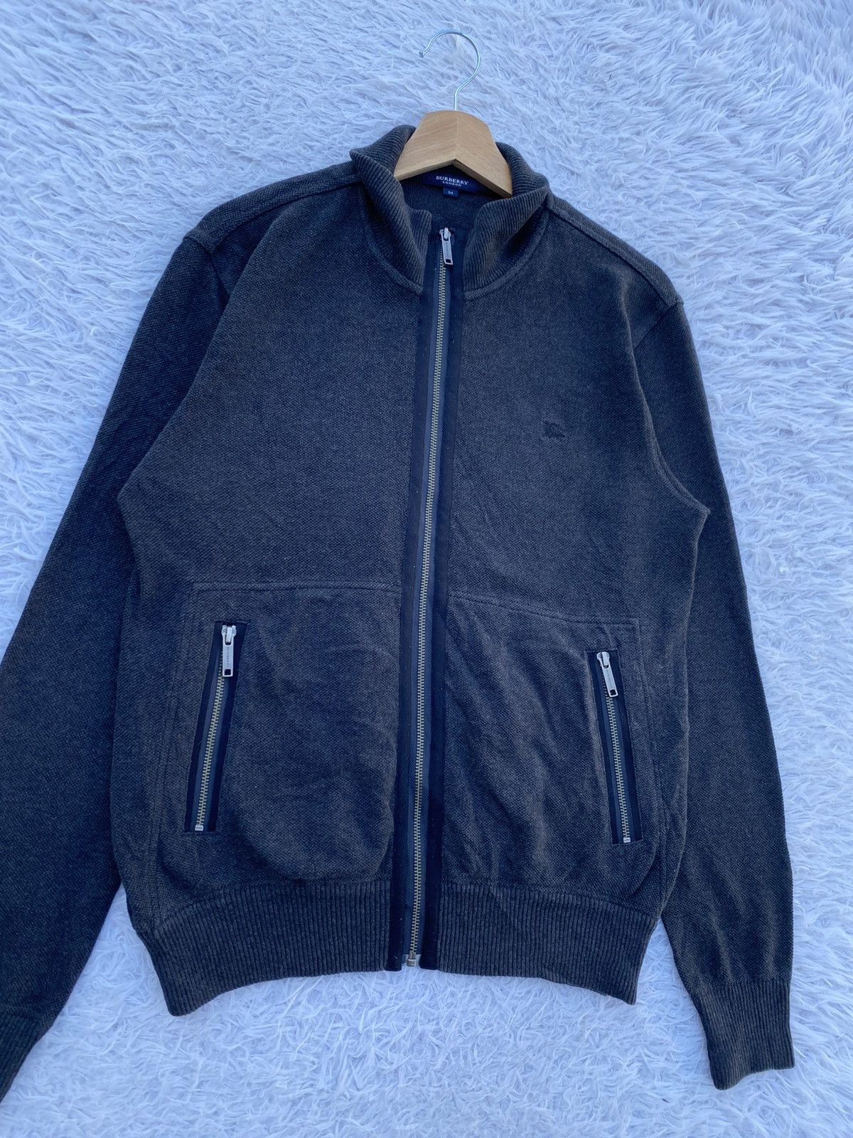 Burberry Rare Vintage Burberry London Zippered Front Pocket Sweater Size US S / EU 44-46 / 1 - 5 Thumbnail