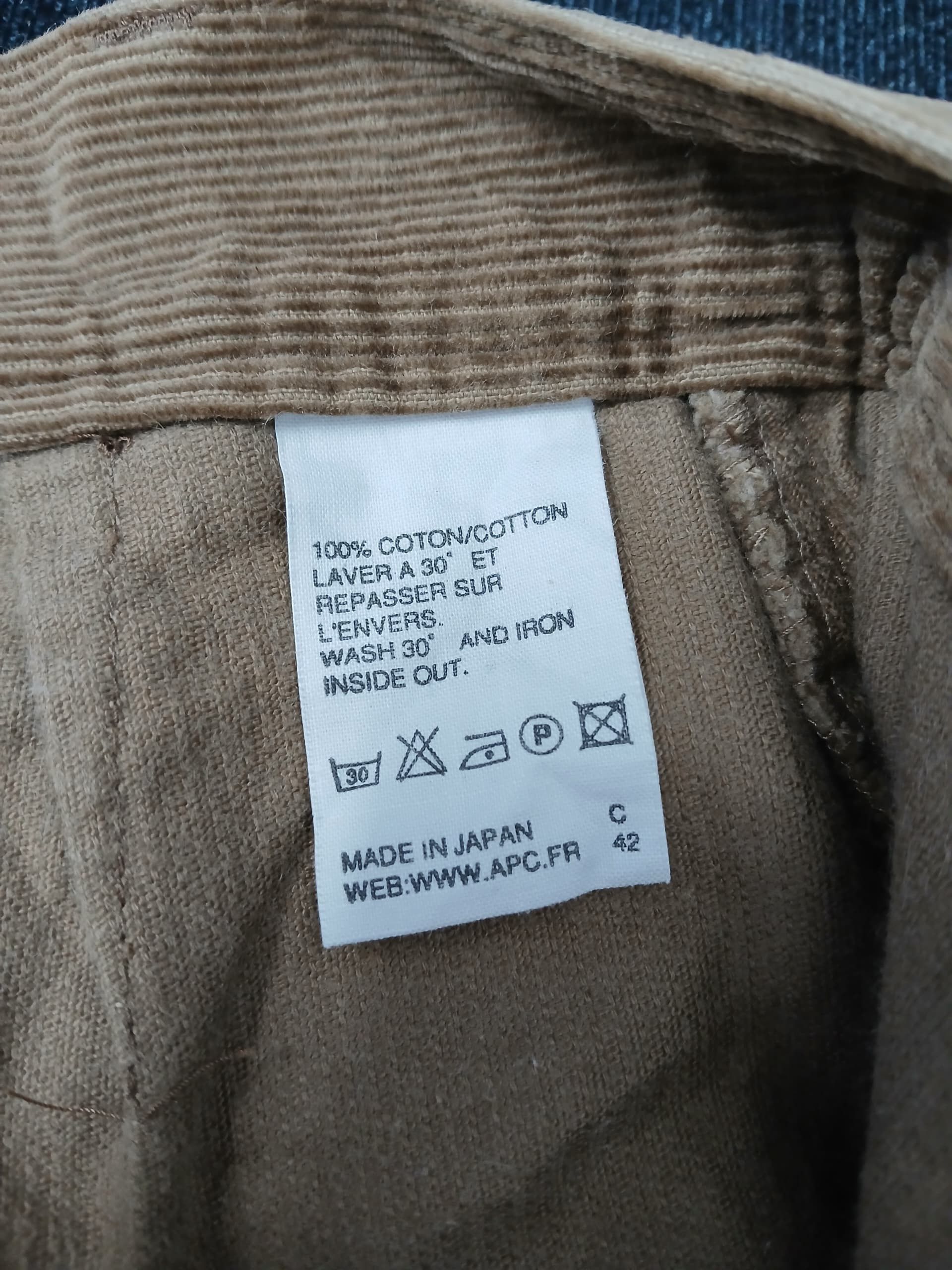 A.P.C. Vintage APC Skirt Velvet Made In Japan Size 28" / US 6 / IT 42 - 6 Thumbnail