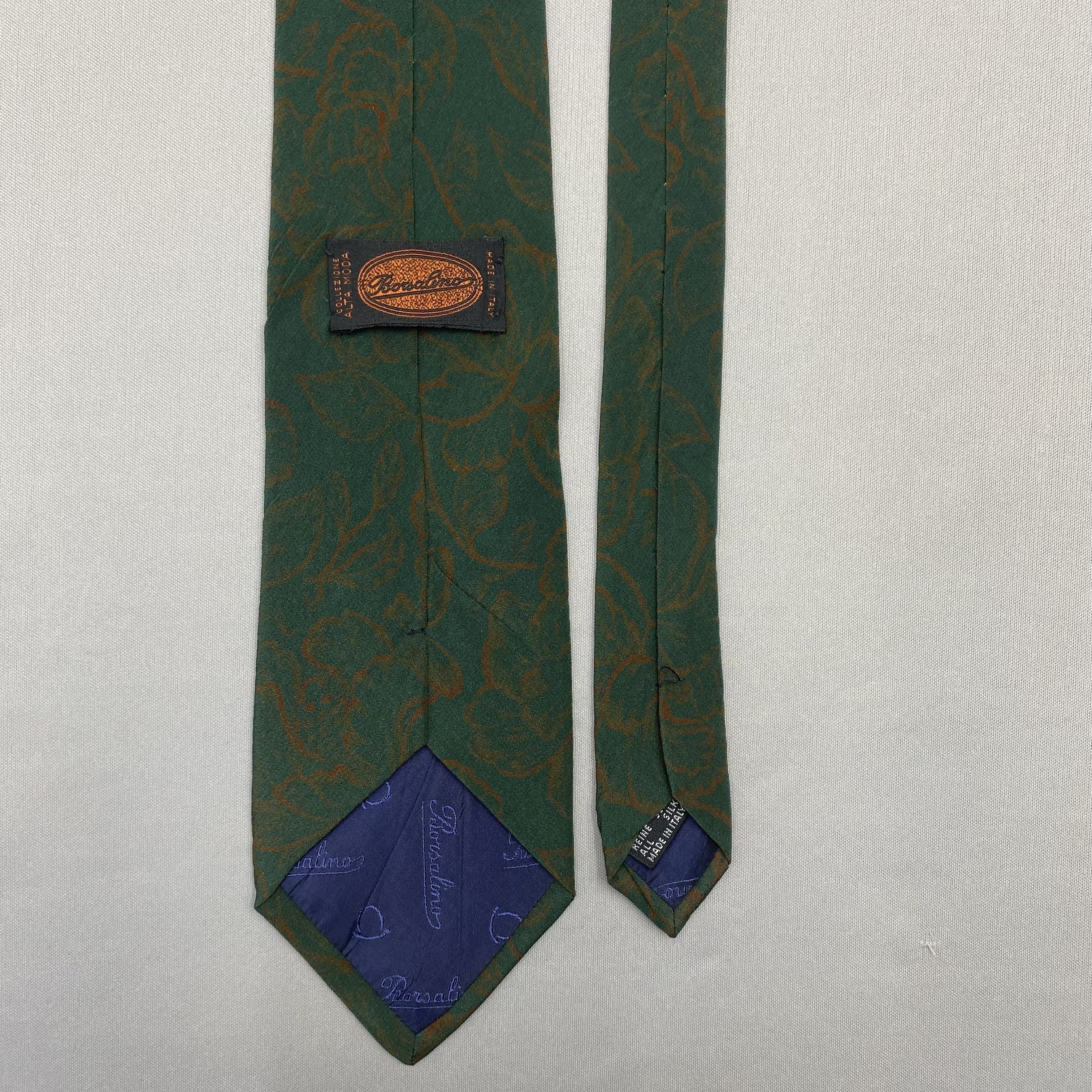 Borsalino Vintage Borsalino SILK Necktie Cravate Pure Silk Neck Tie Size ONE SIZE - 6 Thumbnail
