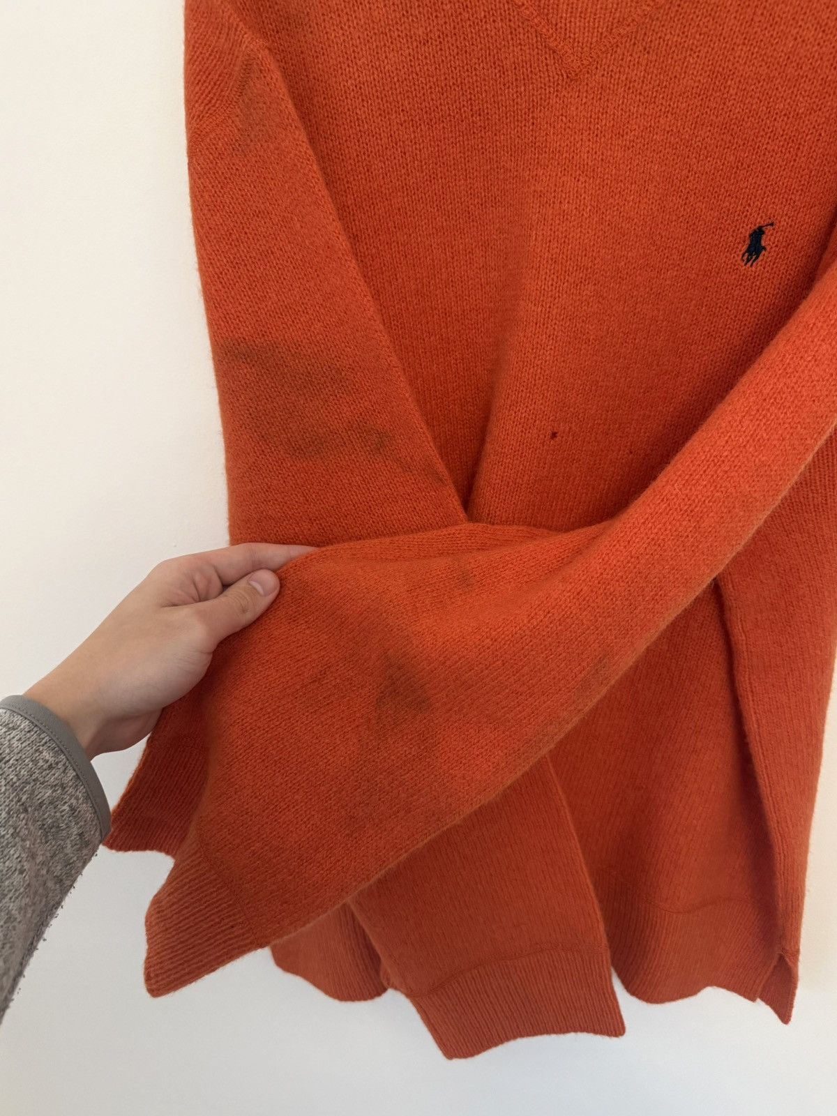 Polo Ralph Lauren Vtg 1990s Polo Ralph Lauren 100% Lambswool Knit Sweater Size US L / EU 52-54 / 3 - 6 Thumbnail