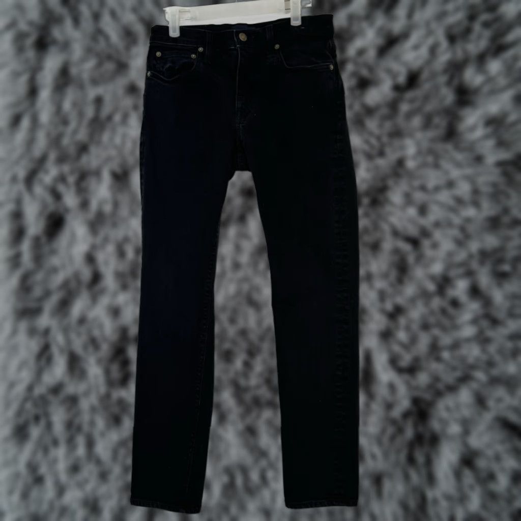 J.Crew J.CREW Jeans Women's 29x30 Black Stretch Mid-Rise Skinny 5-Pocket Denim Cotton Blend 98% Cotton 2% Elastane Mens Womens Girls Boys Size 29" - 1 Thumbnail