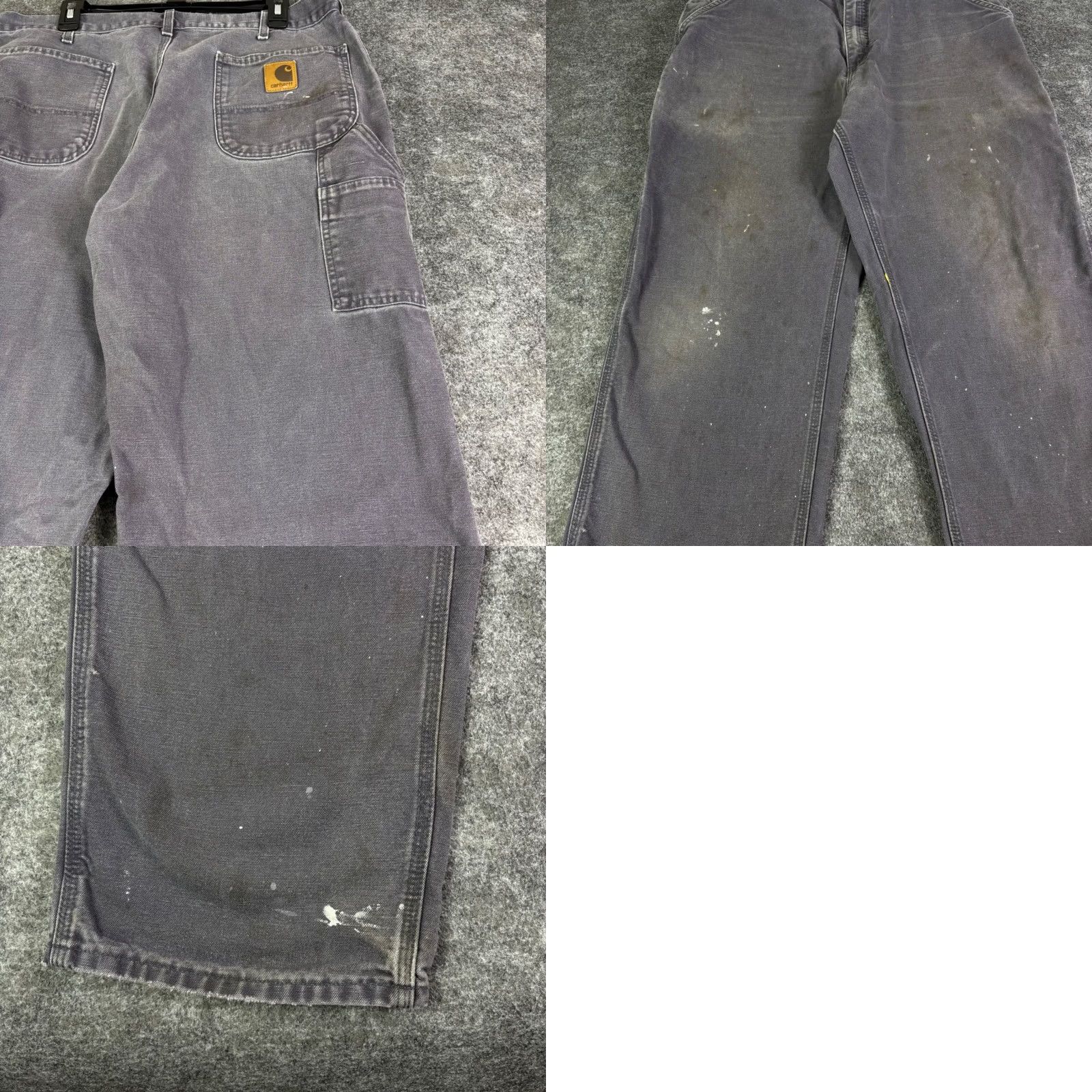 Carhartt Carhartt Mens Gray Carpenter Pants Workwear Dungaree Fit Distressed 38x31 Size US 36 / EU 52 - 8 Thumbnail