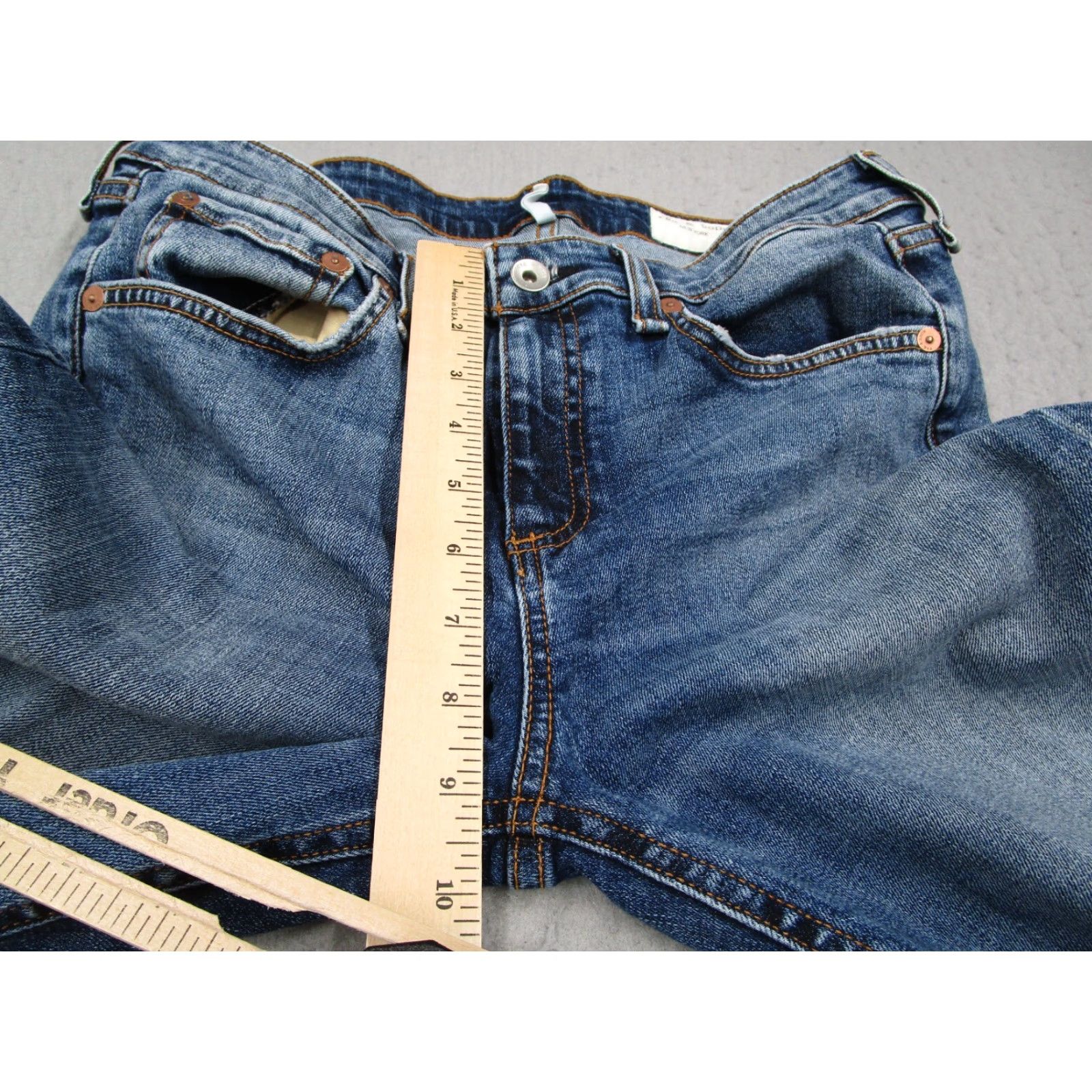 Rag & Bone Rag Bone Jeans Women 28 Blue Cate Mid Rise Skinny Distressed Denim 28x29 Womens Size 28" / US 6 / IT 42 - 6 Thumbnail
