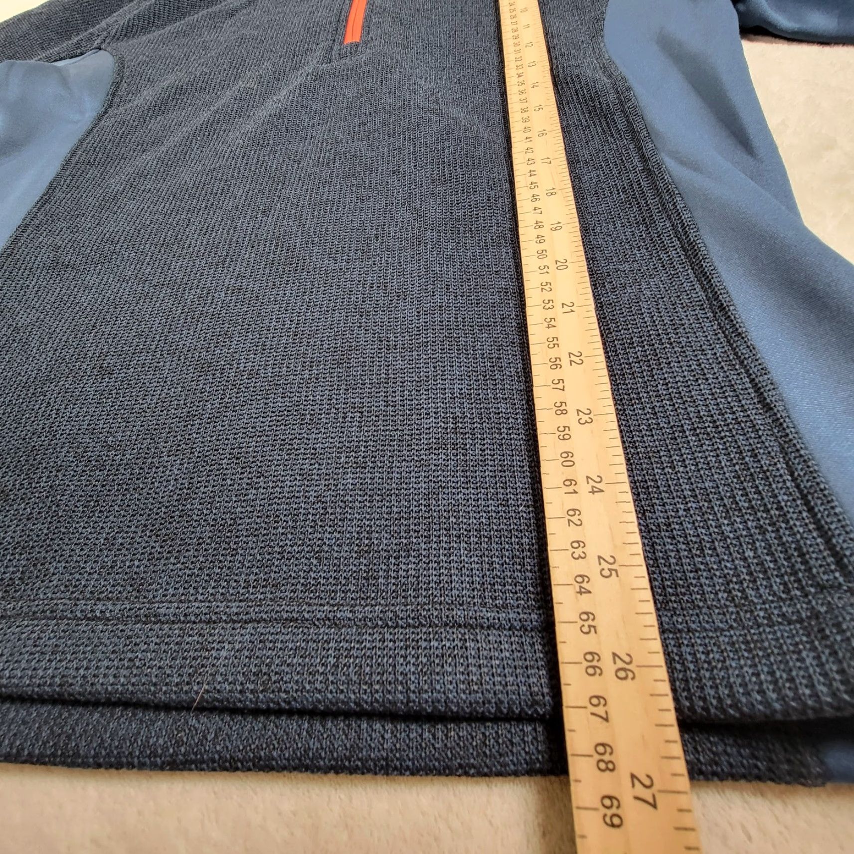 Spyder Spyder Sweater Mens Medium Core Gray Orange 1/2 Zip Fleece Pullover Outdoor Shirt Pullover Size US M / EU 48-50 / 2 - 7 Thumbnail