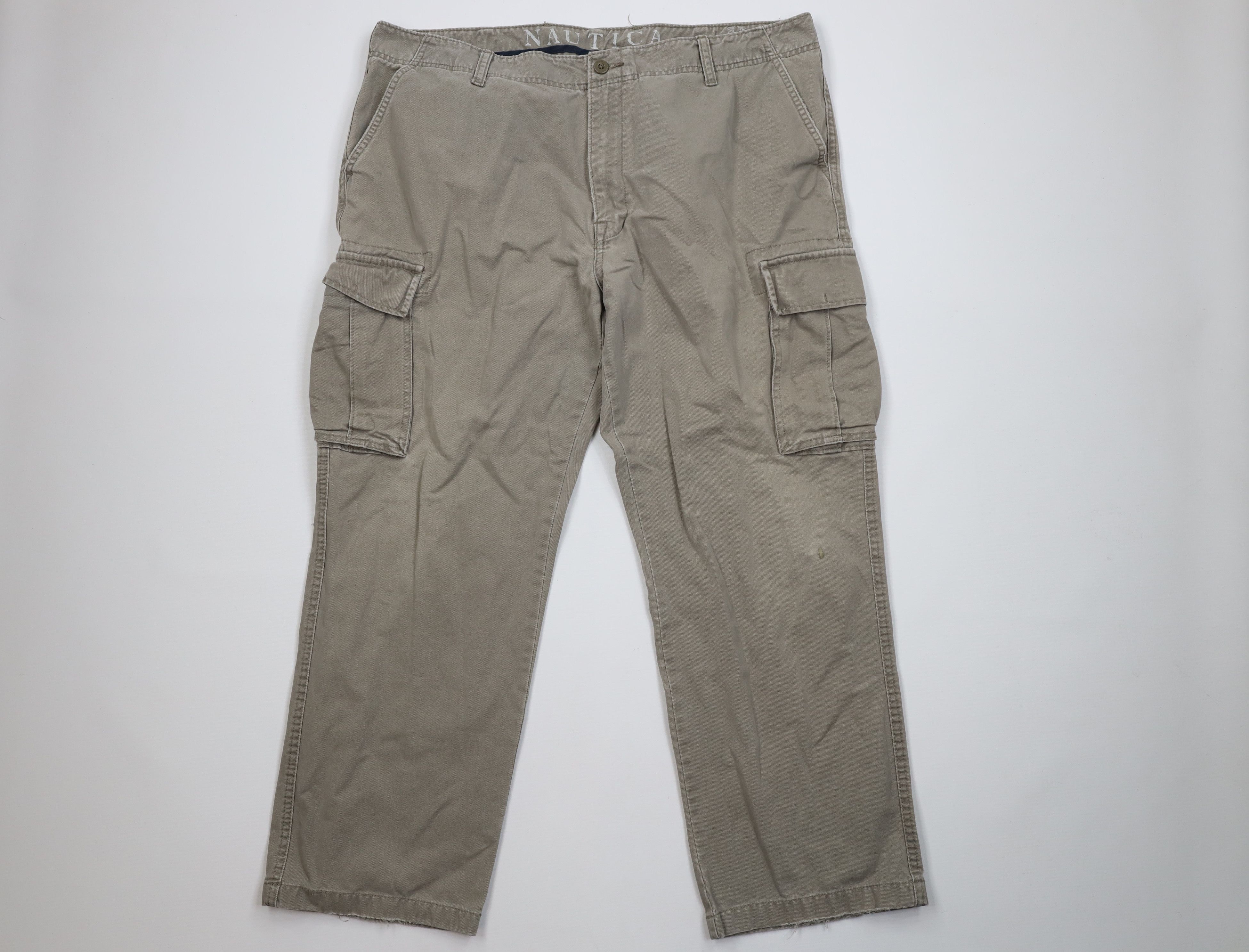 Nautica Vintage 90s Y2K Nautica Baggy Wide Leg Cargo Pants Green Size US 40 / EU 56 - 1 Thumbnail